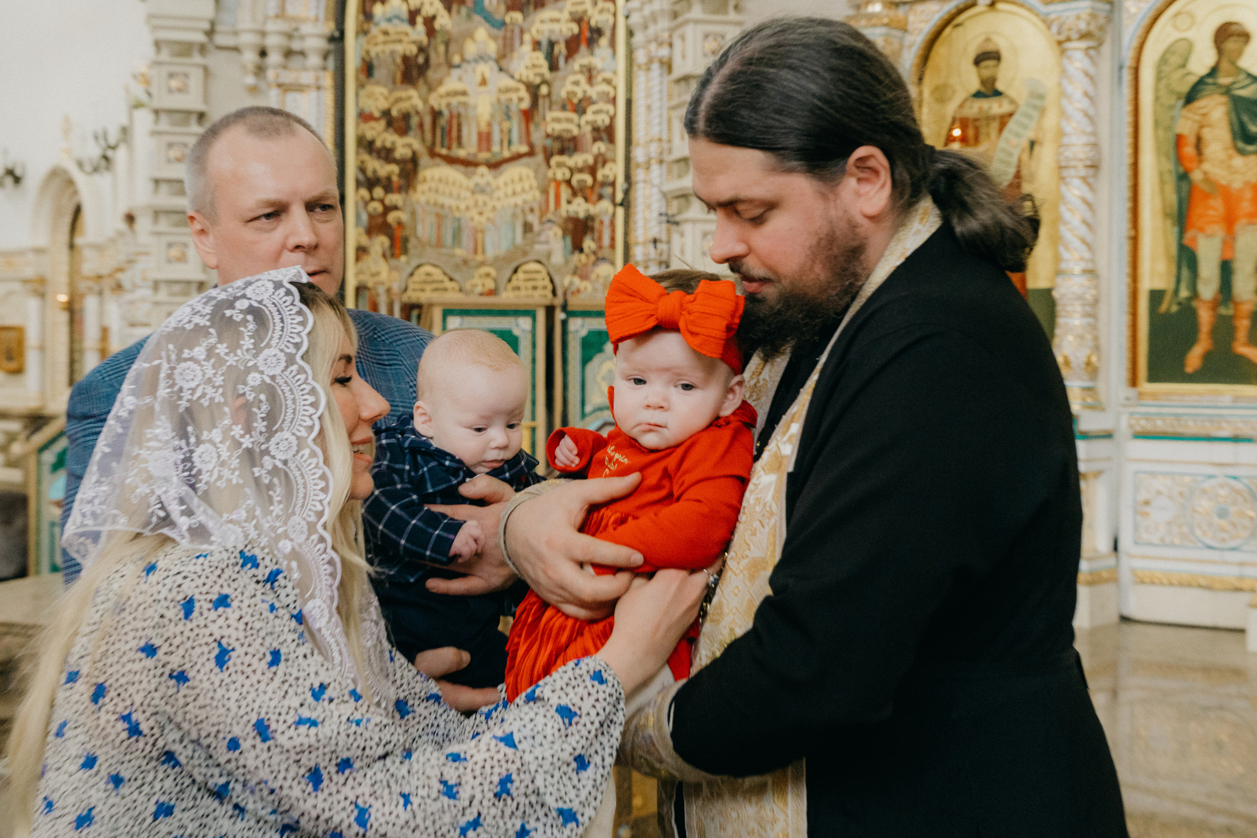 Крещение Марка и Майи. Фотограф Никита Комаров