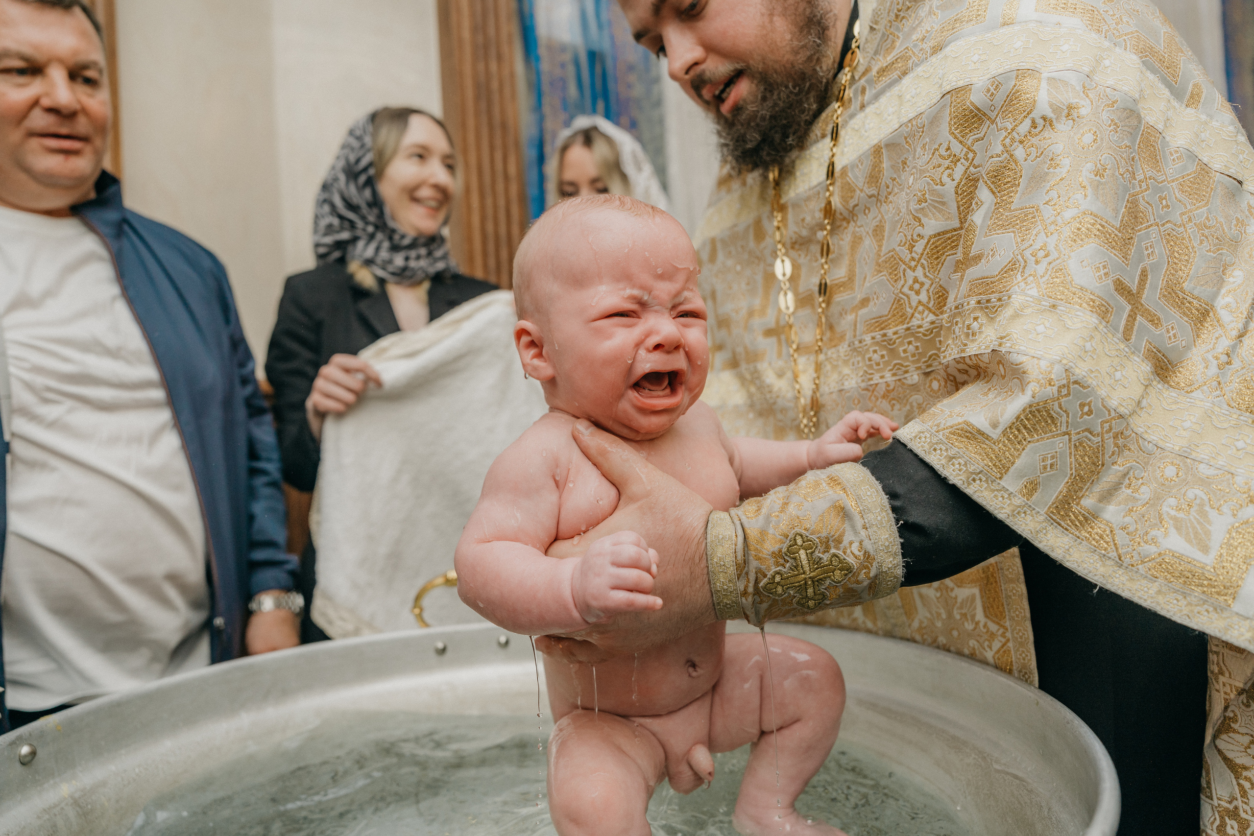 Крещение Марка и Майи. Фотограф Никита Комаров