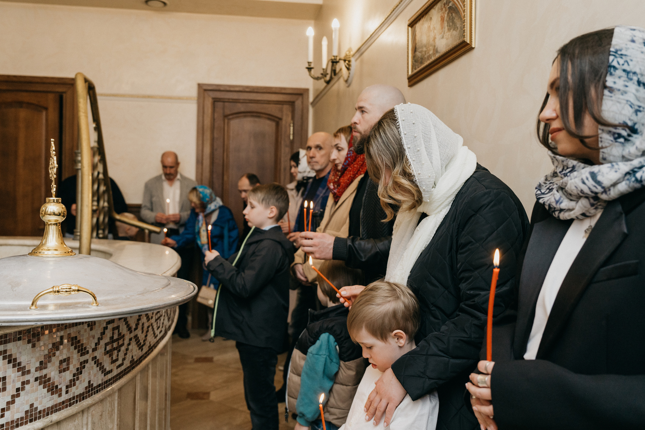 Крещение Марка и Майи. Фотограф Никита Комаров