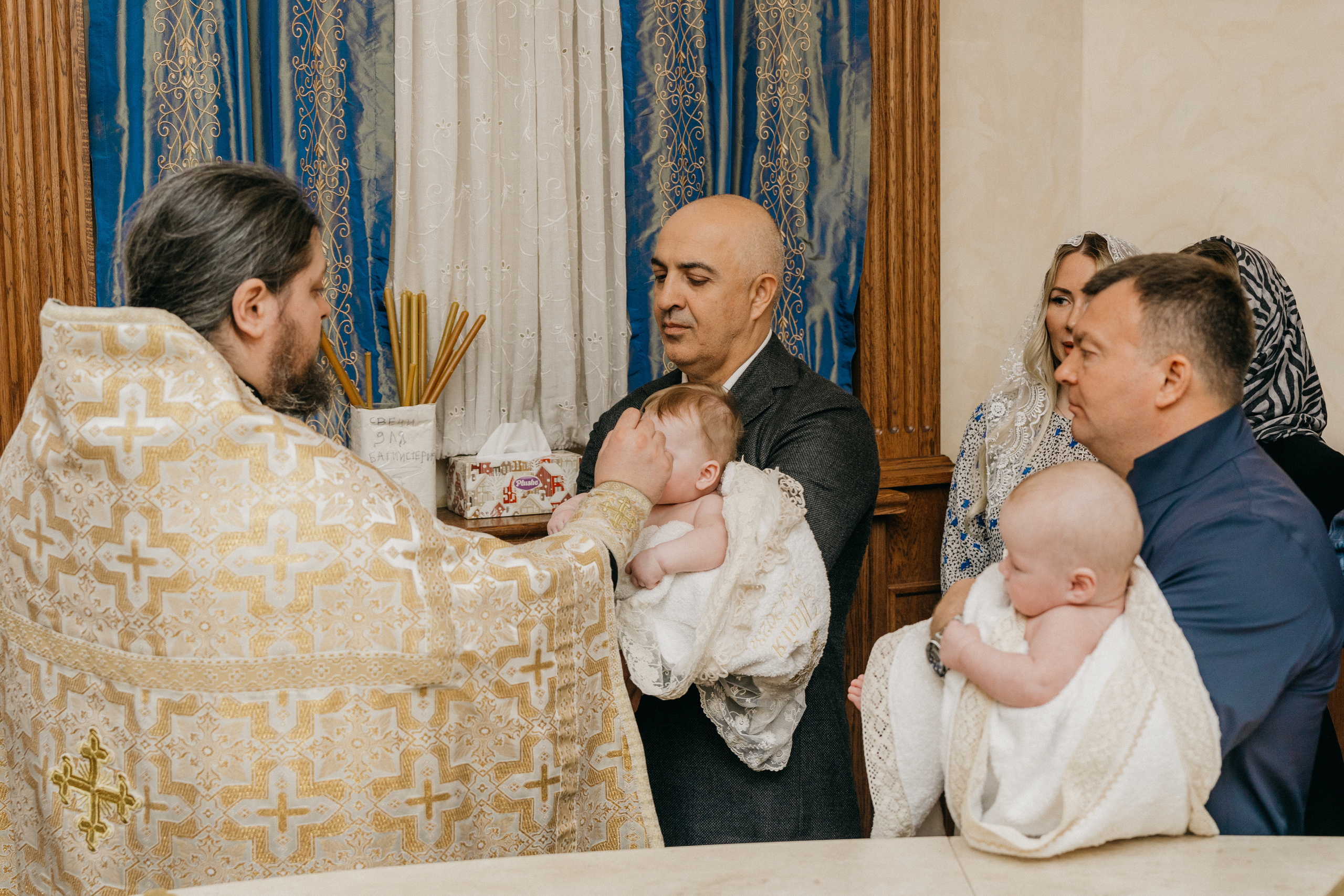 Крещение Марка и Майи. Фотограф Никита Комаров