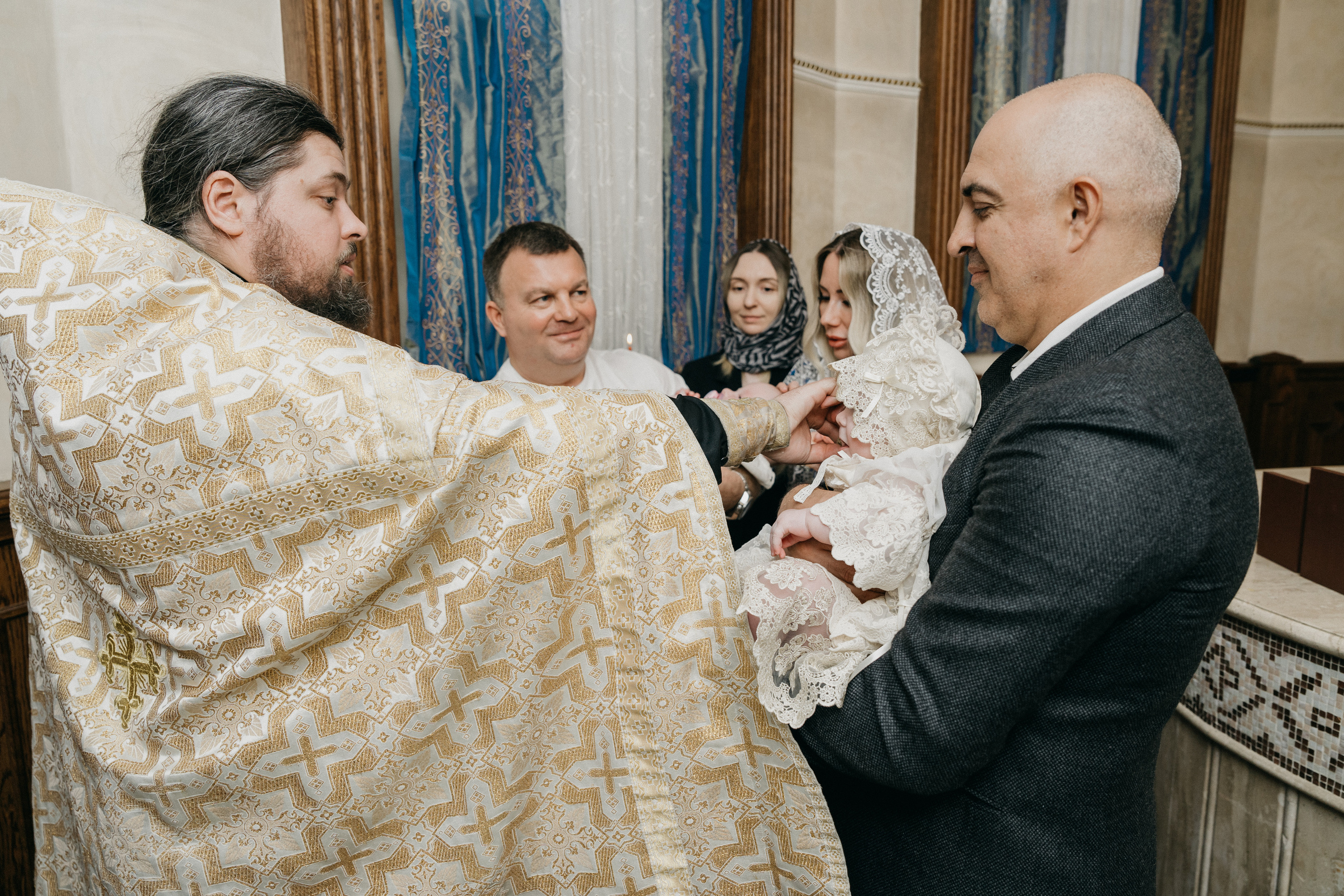 Крещение Марка и Майи. Фотограф Никита Комаров