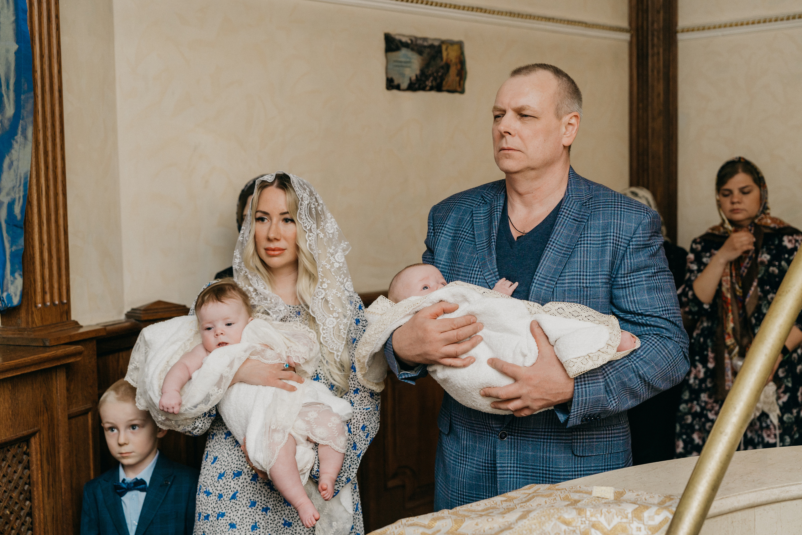 Крещение Марка и Майи. Фотограф Никита Комаров