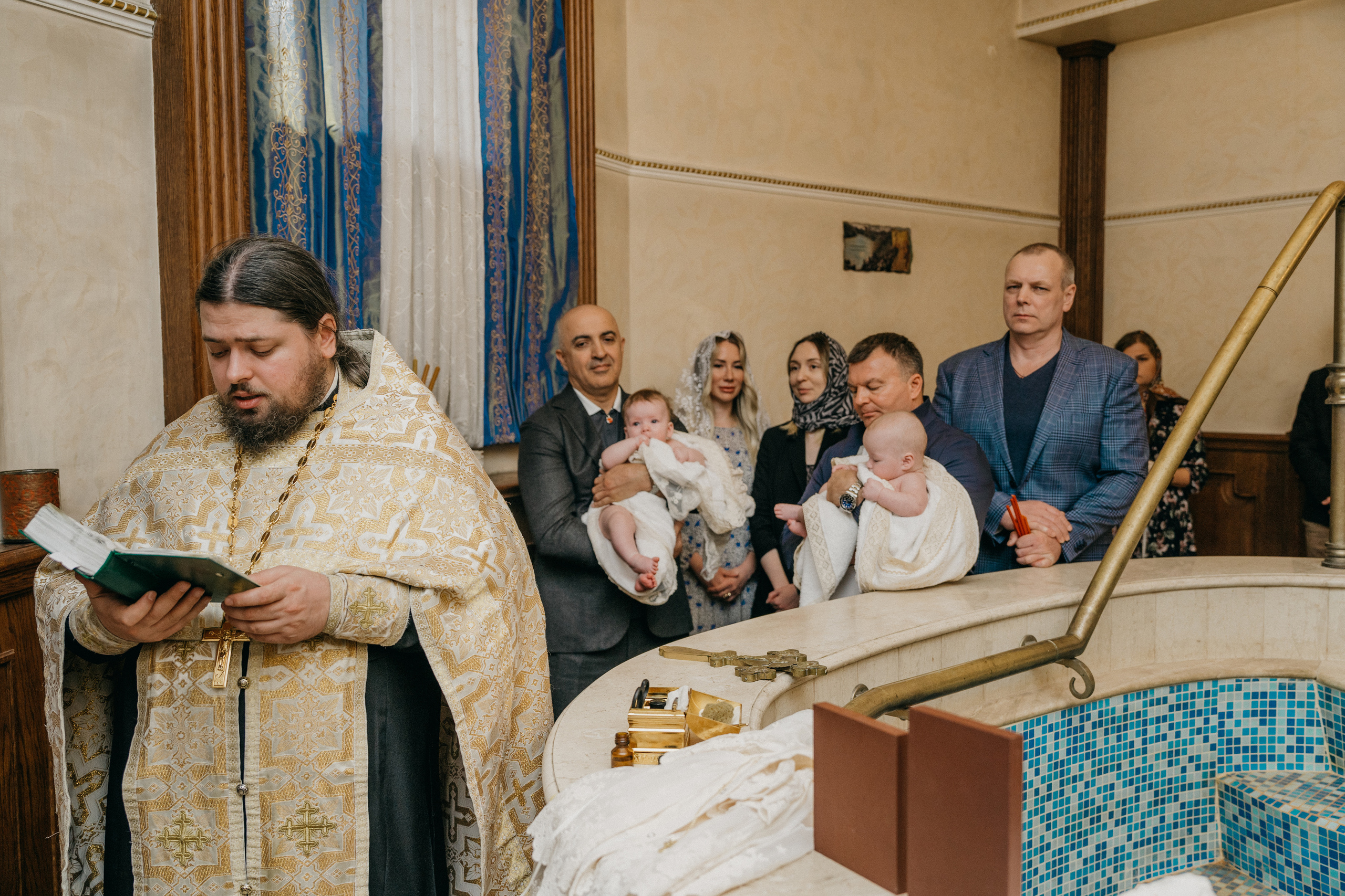 Крещение Марка и Майи. Фотограф Никита Комаров