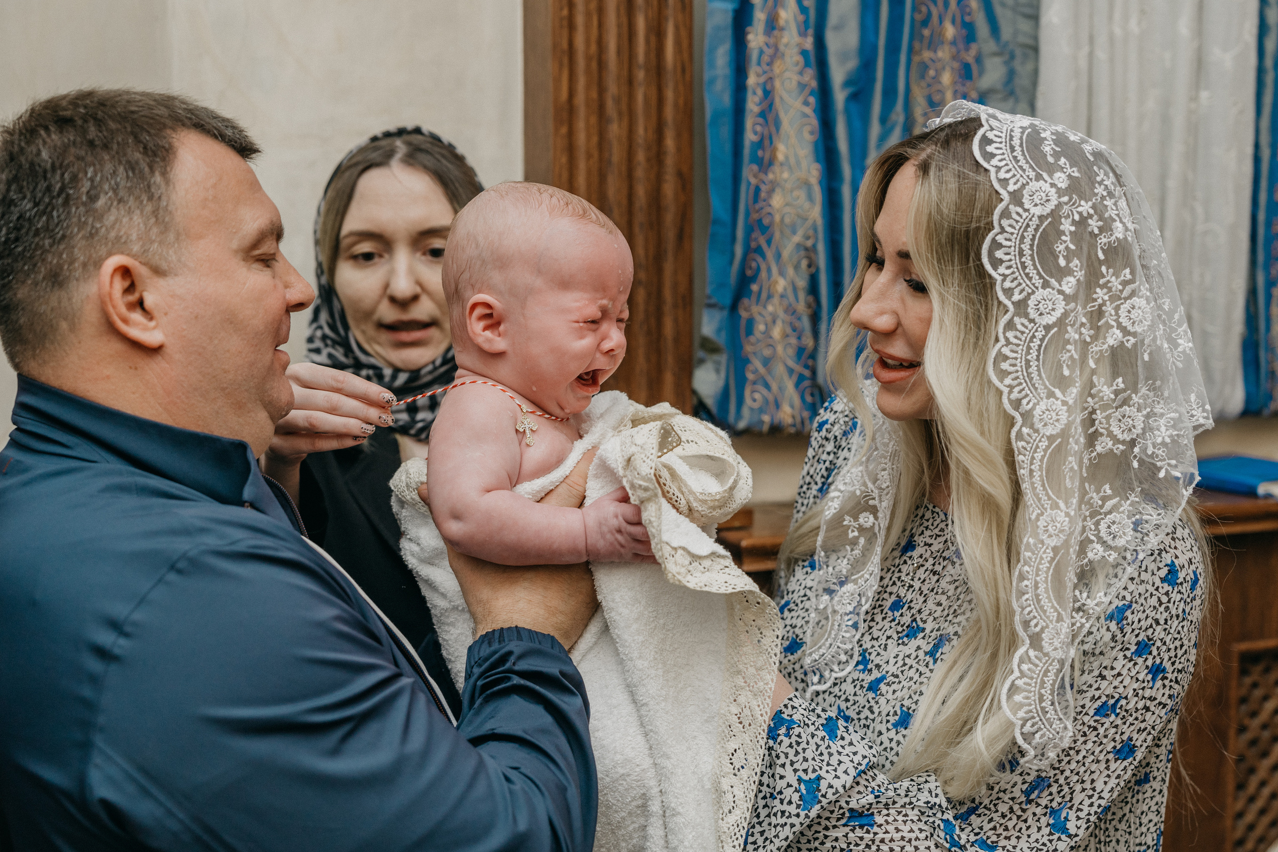 Крещение Марка и Майи. Фотограф Никита Комаров