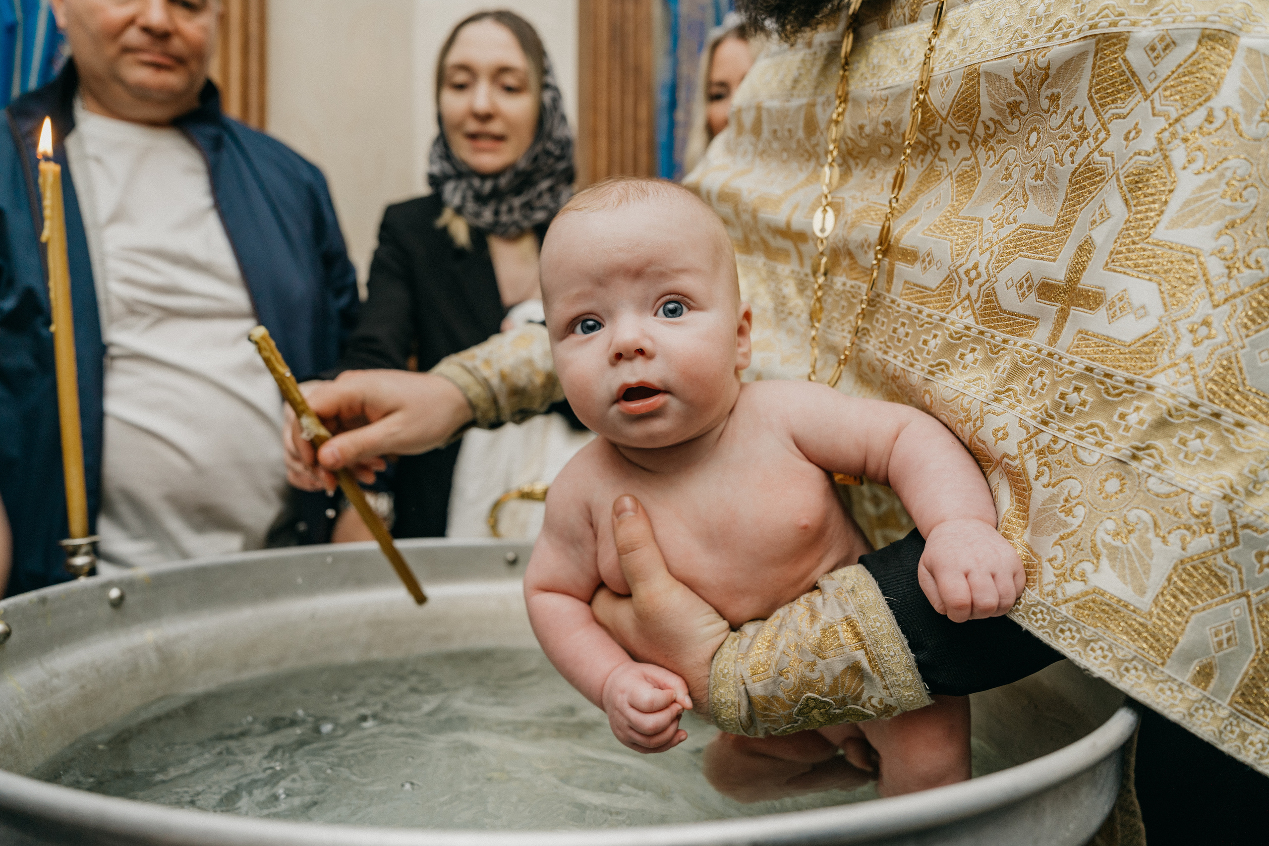 Крещение Марка и Майи. Фотограф Никита Комаров