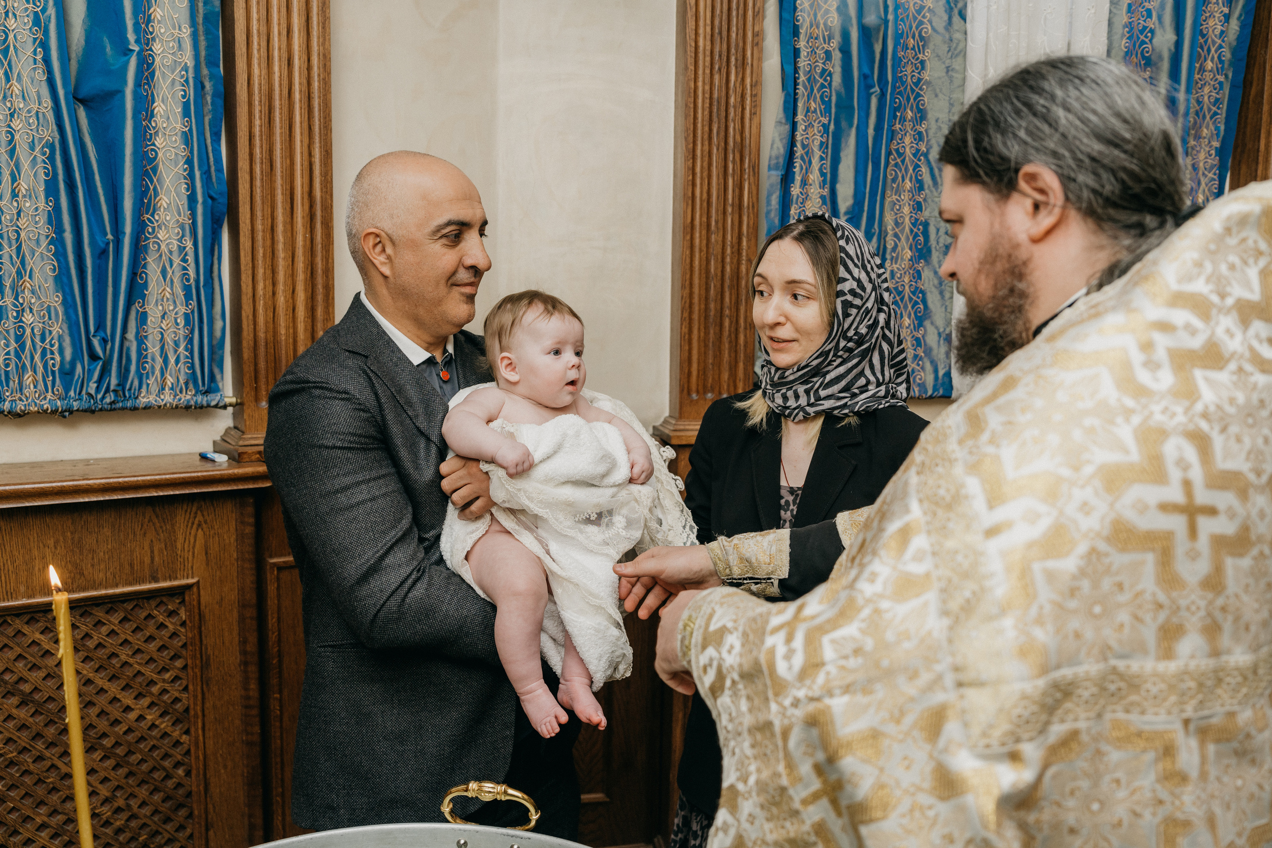 Крещение Марка и Майи. Фотограф Никита Комаров