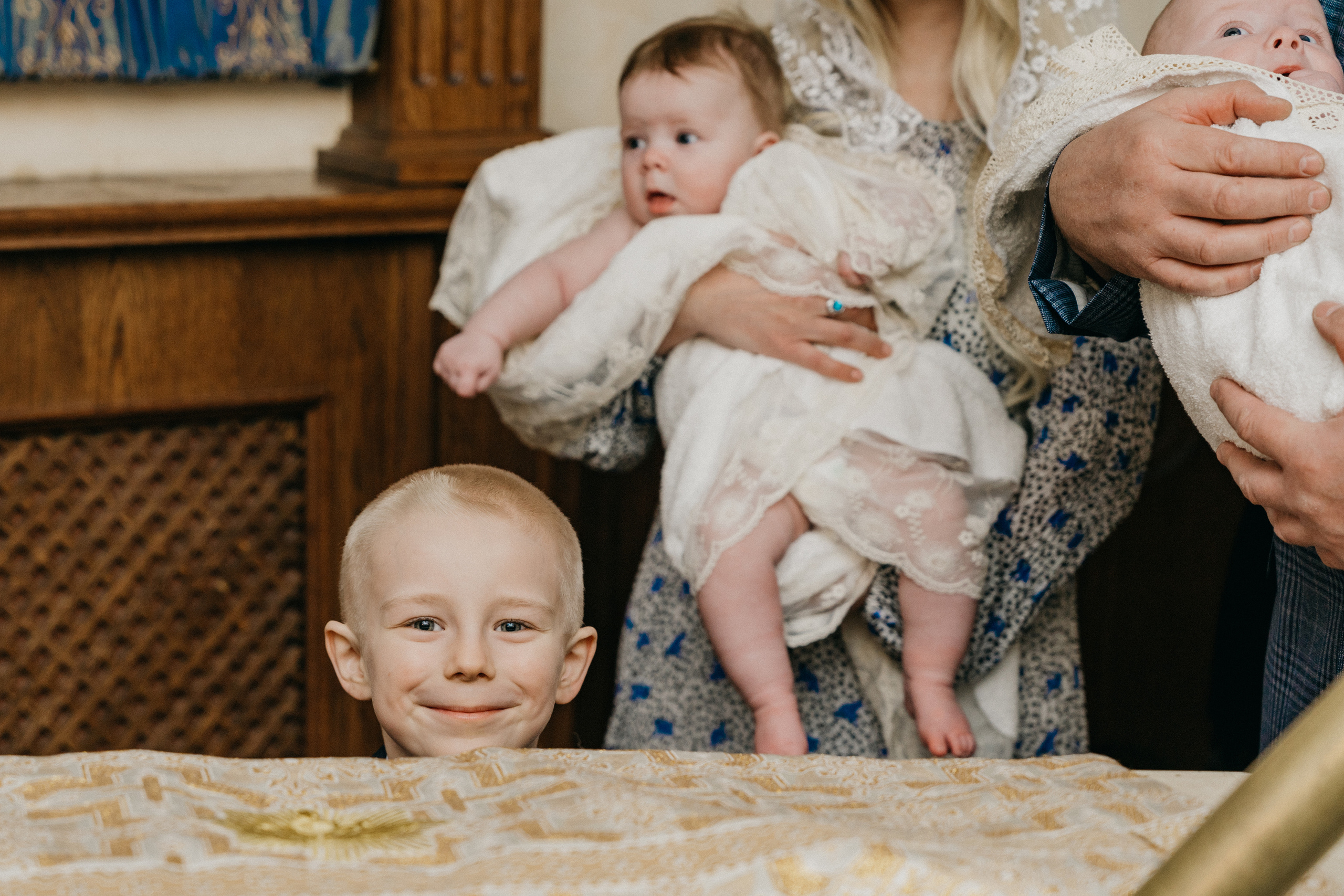 Крещение Марка и Майи. Фотограф Никита Комаров