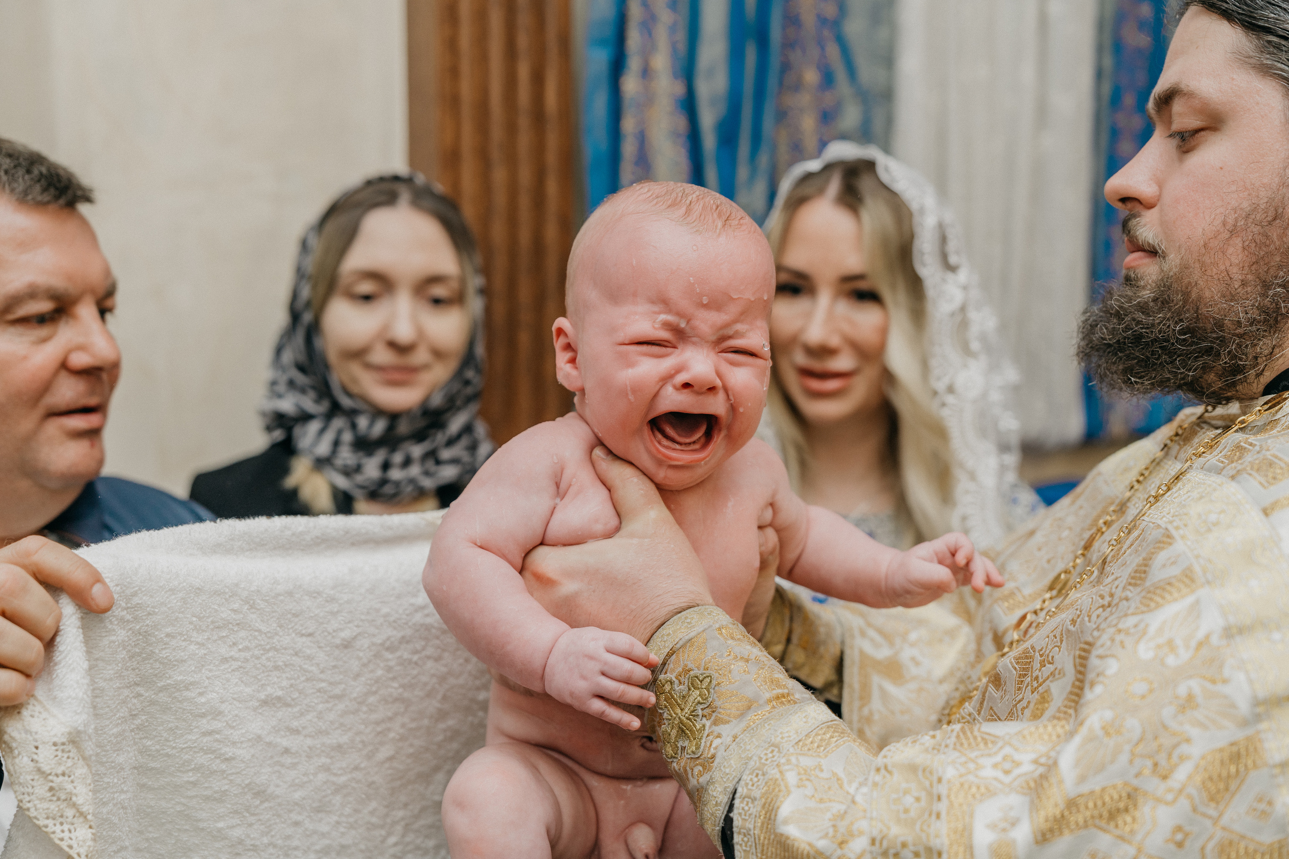 Крещение Марка и Майи. Фотограф Никита Комаров