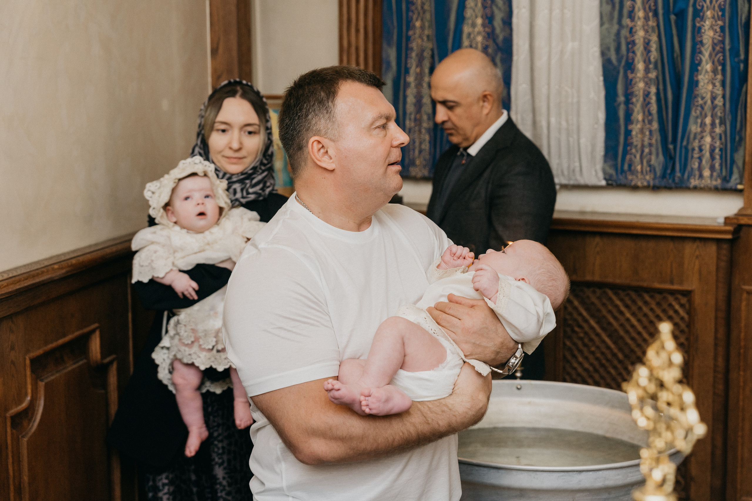 Крещение Марка и Майи. Фотограф Никита Комаров