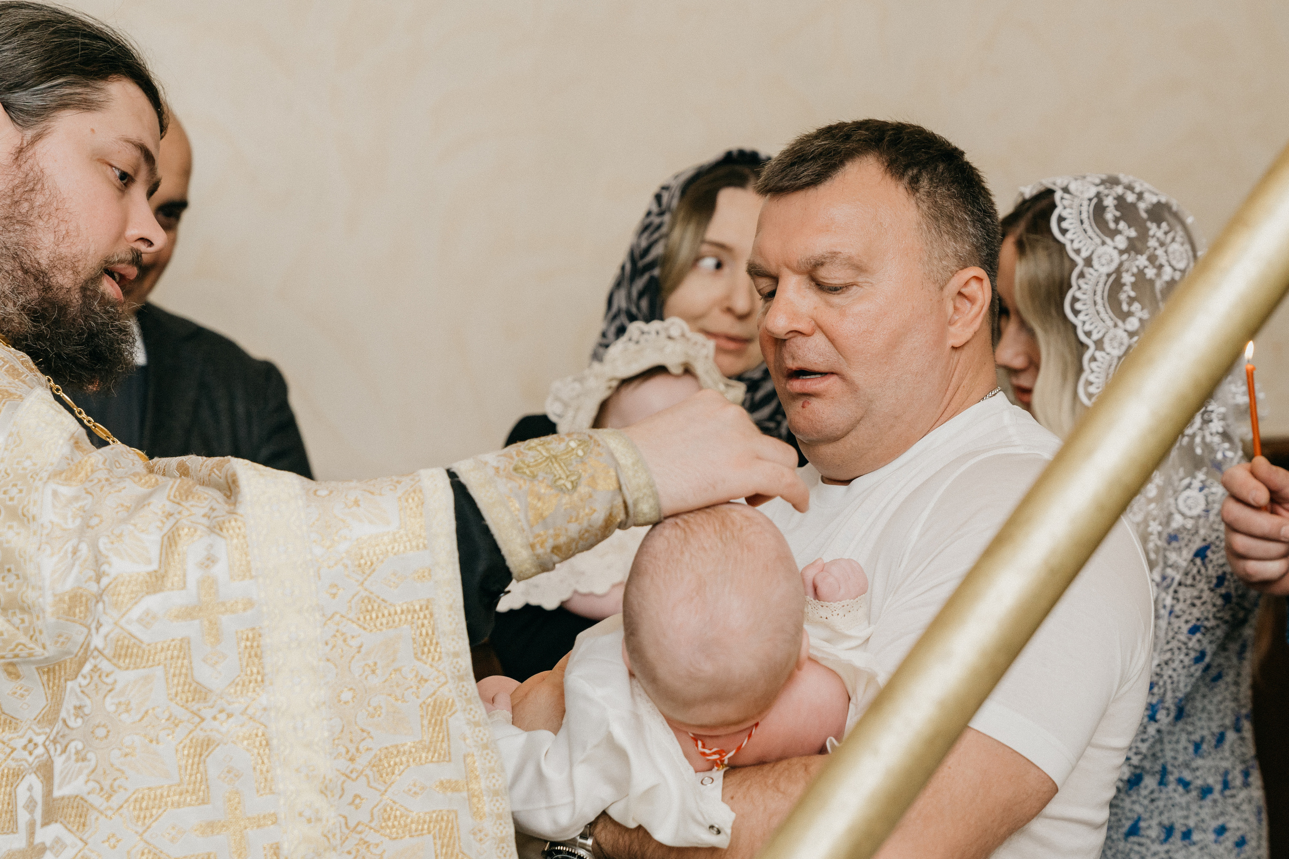 Крещение Марка и Майи. Фотограф Никита Комаров