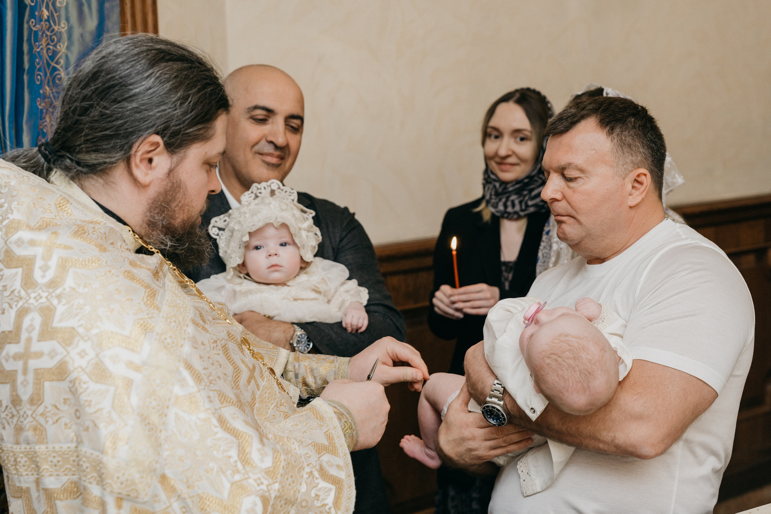 Крещение Марка и Майи. Фотограф Никита Комаров