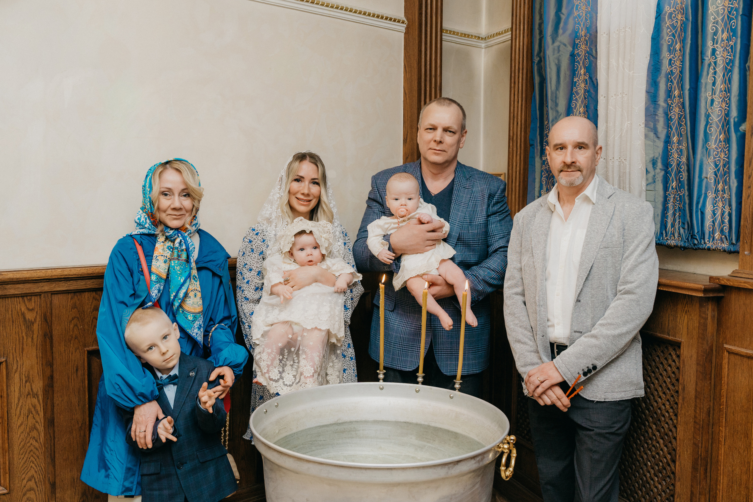 Крещение Марка и Майи. Фотограф Никита Комаров