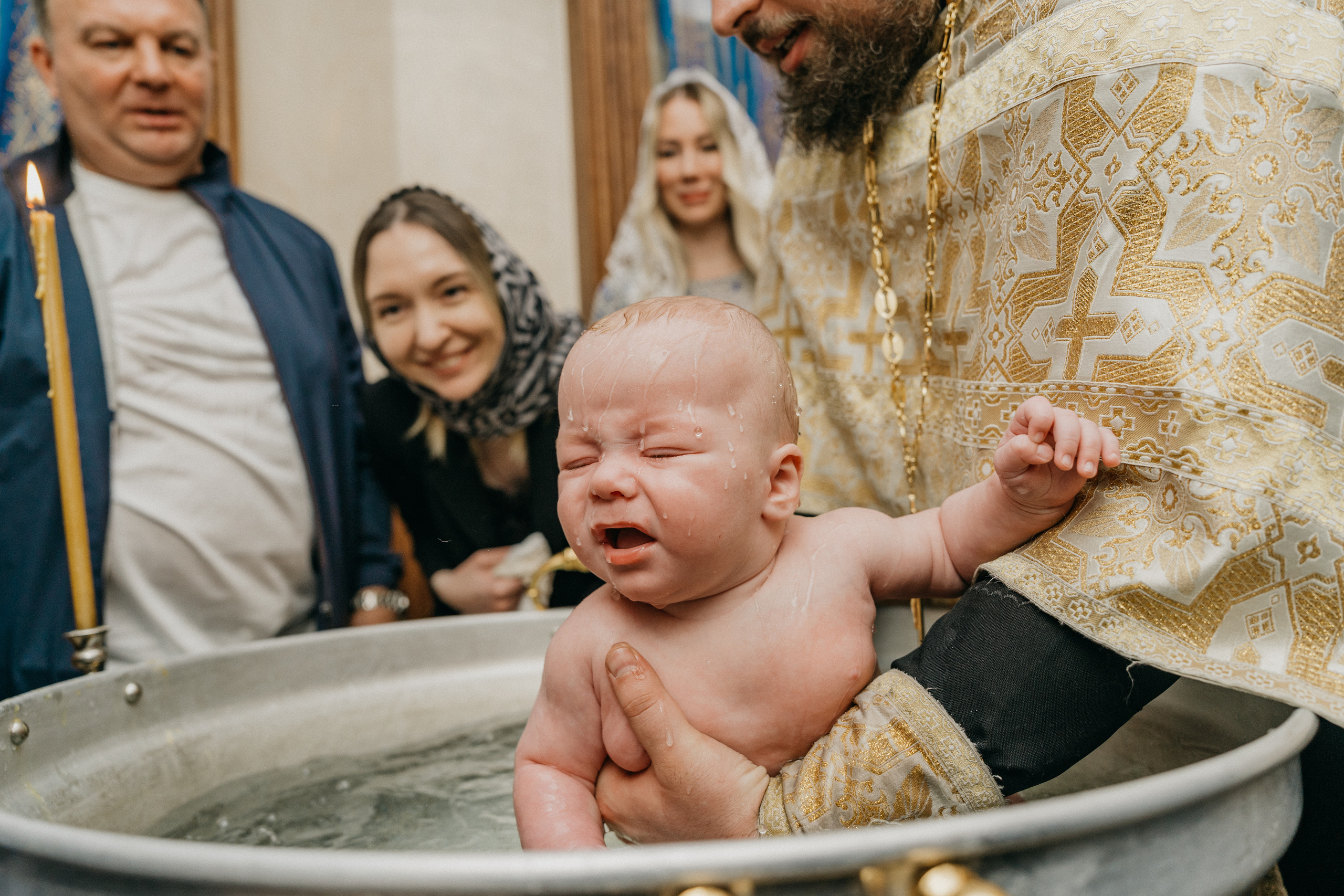 Крещение Марка и Майи. Фотограф Никита Комаров