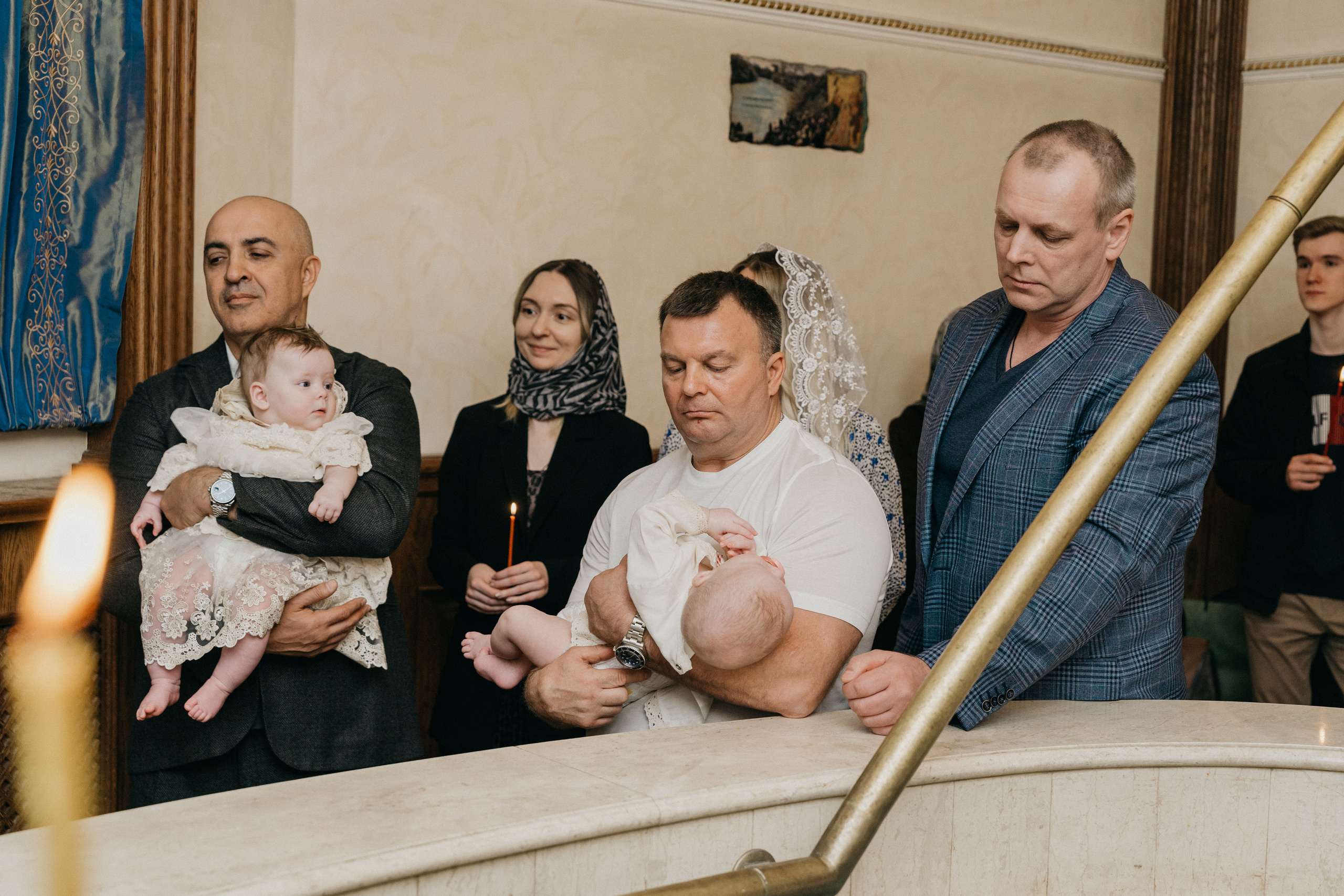 Крещение Марка и Майи. Фотограф Никита Комаров