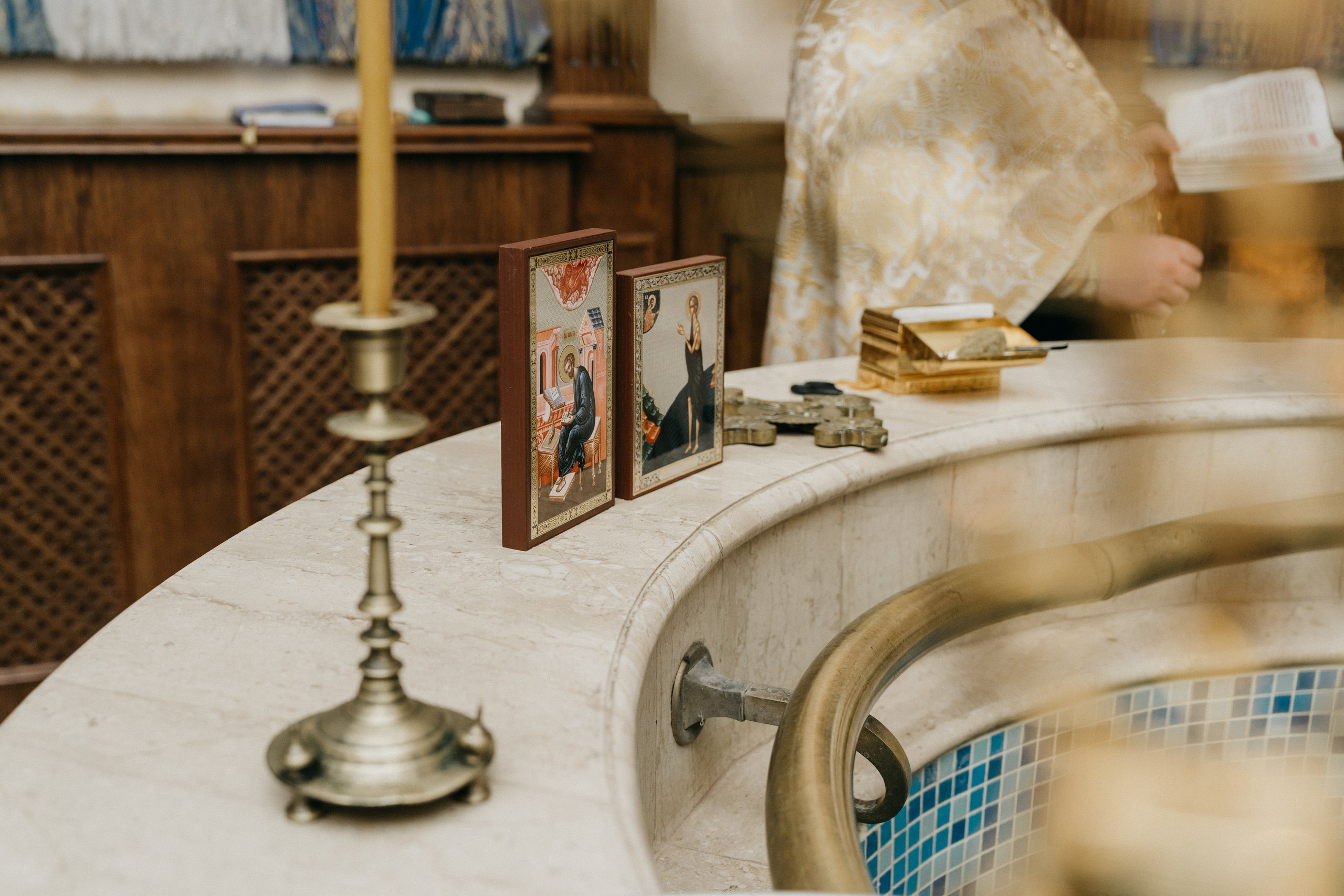 Крещение Марка и Майи. Фотограф Никита Комаров