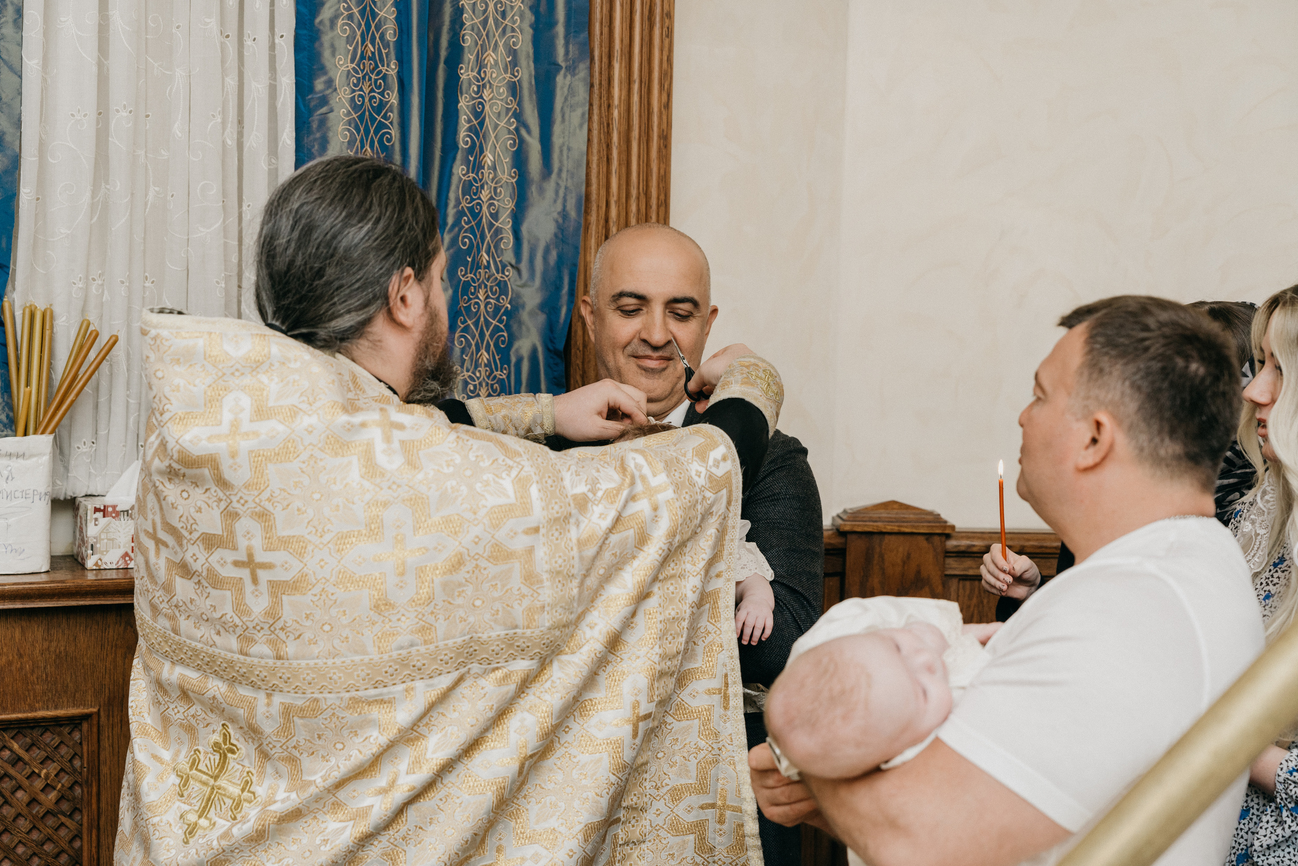 Крещение Марка и Майи. Фотограф Никита Комаров