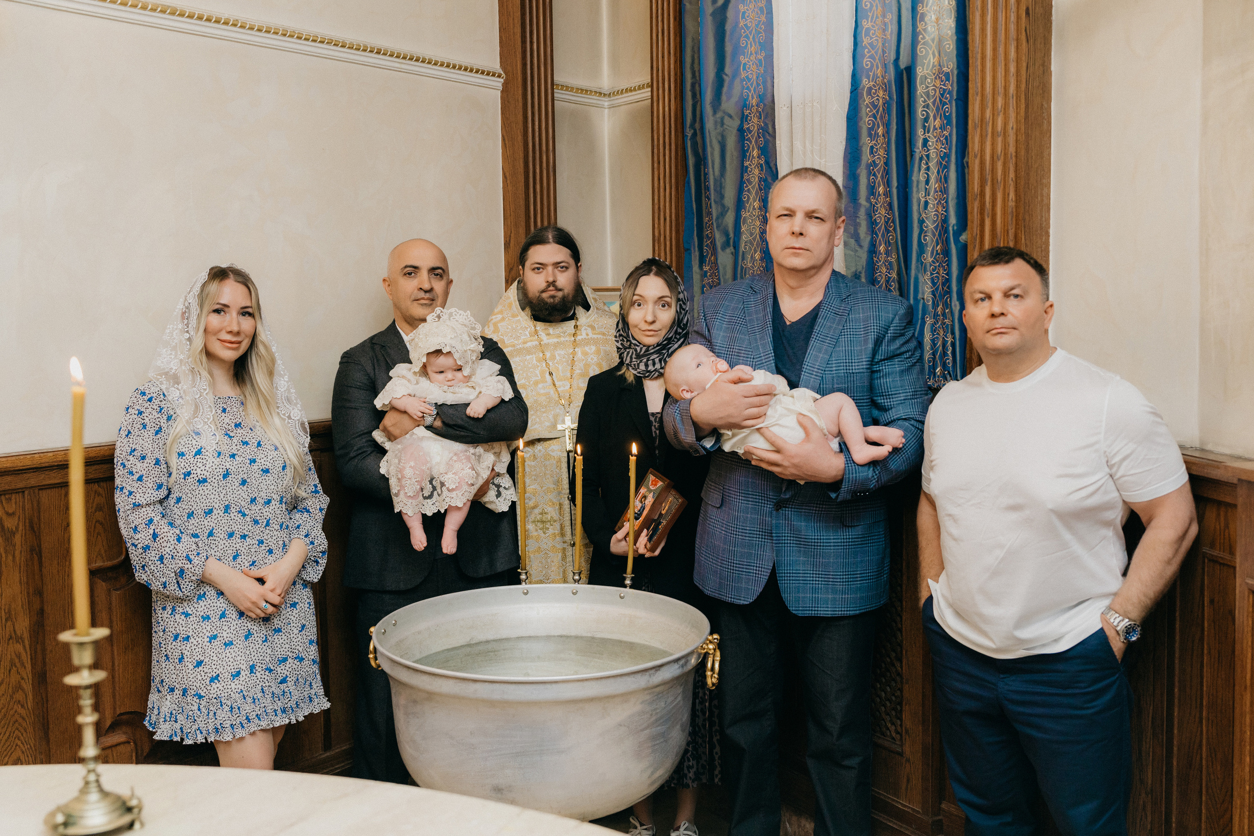 Крещение Марка и Майи. Фотограф Никита Комаров