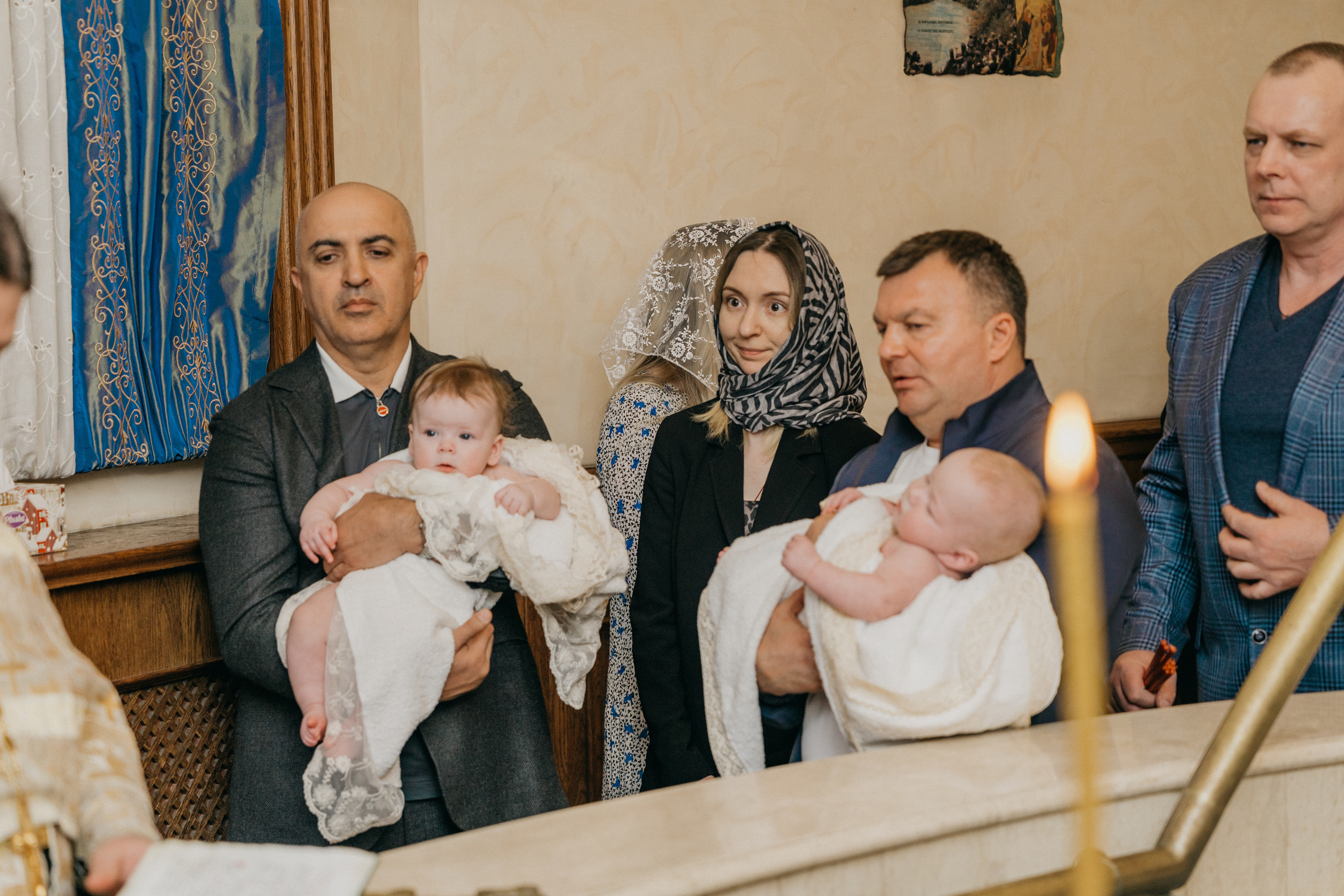 Крещение Марка и Майи. Фотограф Никита Комаров