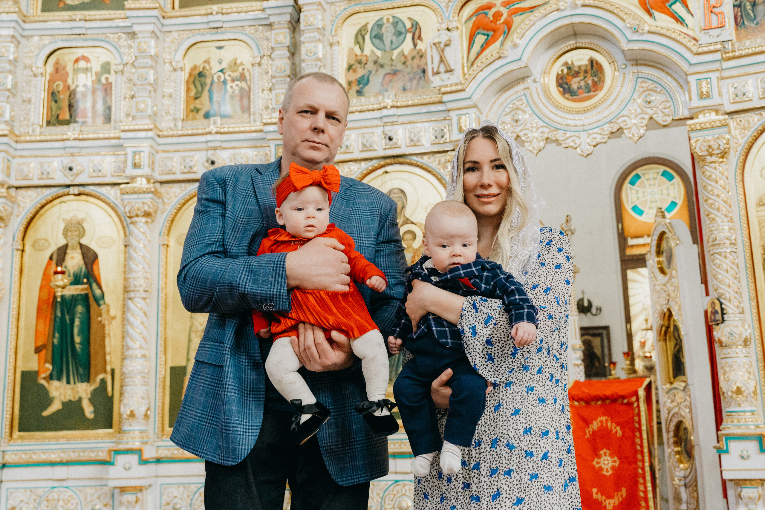 Крещение Марка и Майи. Фотограф Никита Комаров