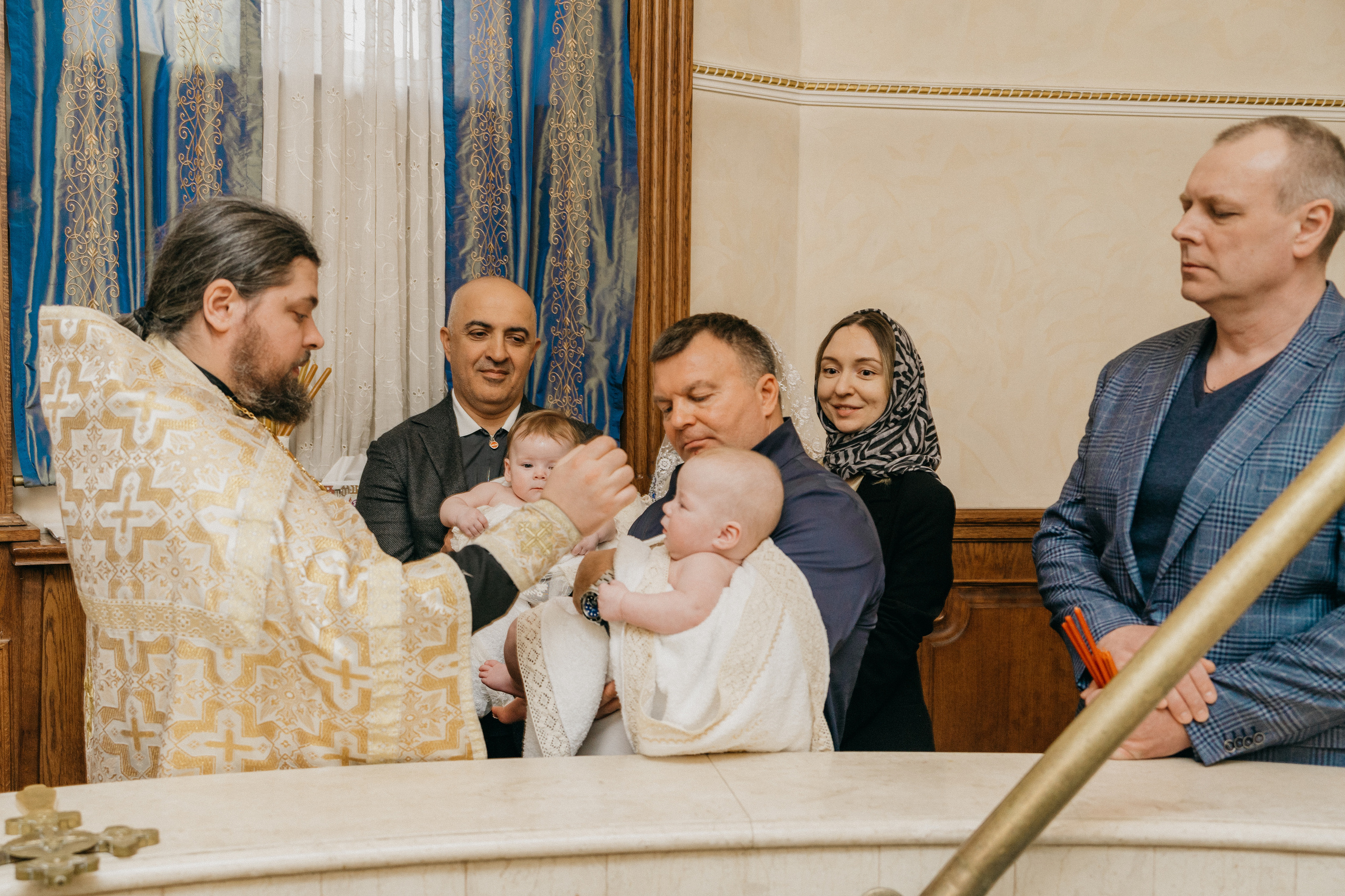 Крещение Марка и Майи. Фотограф Никита Комаров