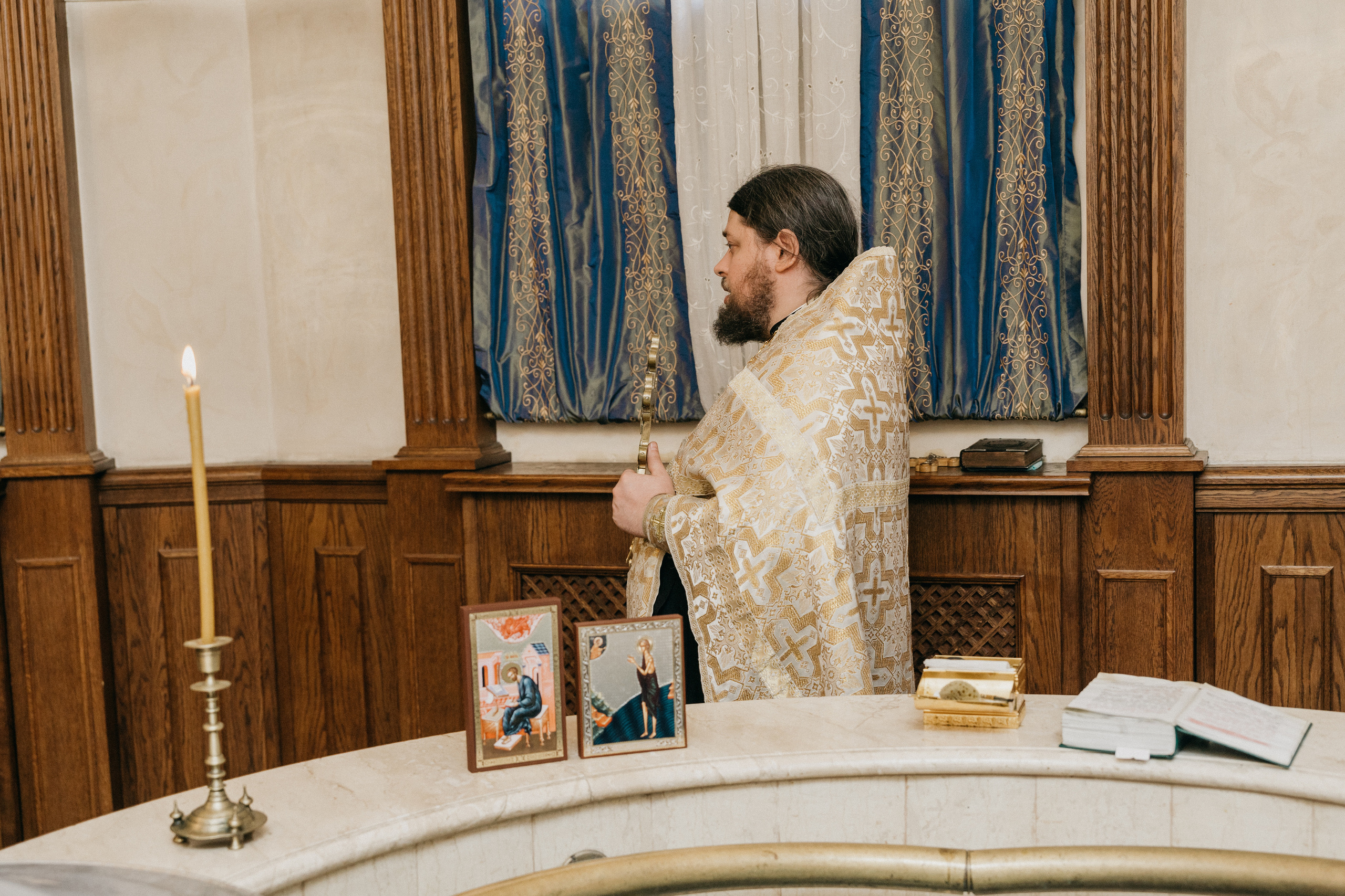 Крещение Марка и Майи. Фотограф Никита Комаров