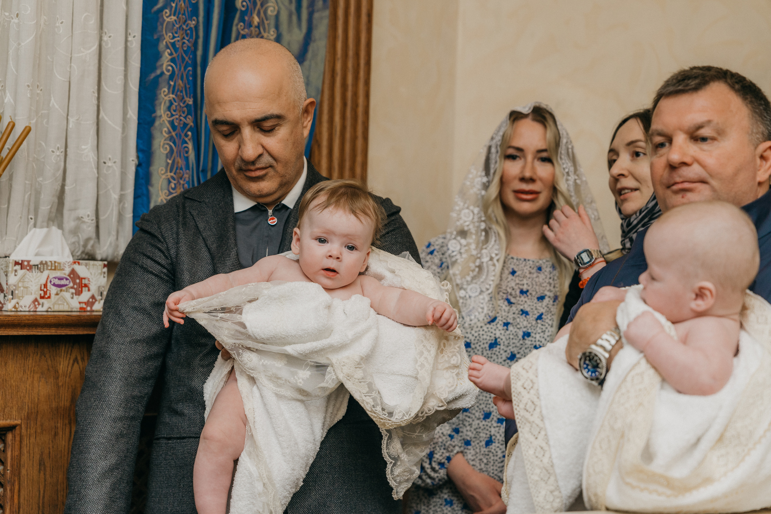 Крещение Марка и Майи. Фотограф Никита Комаров