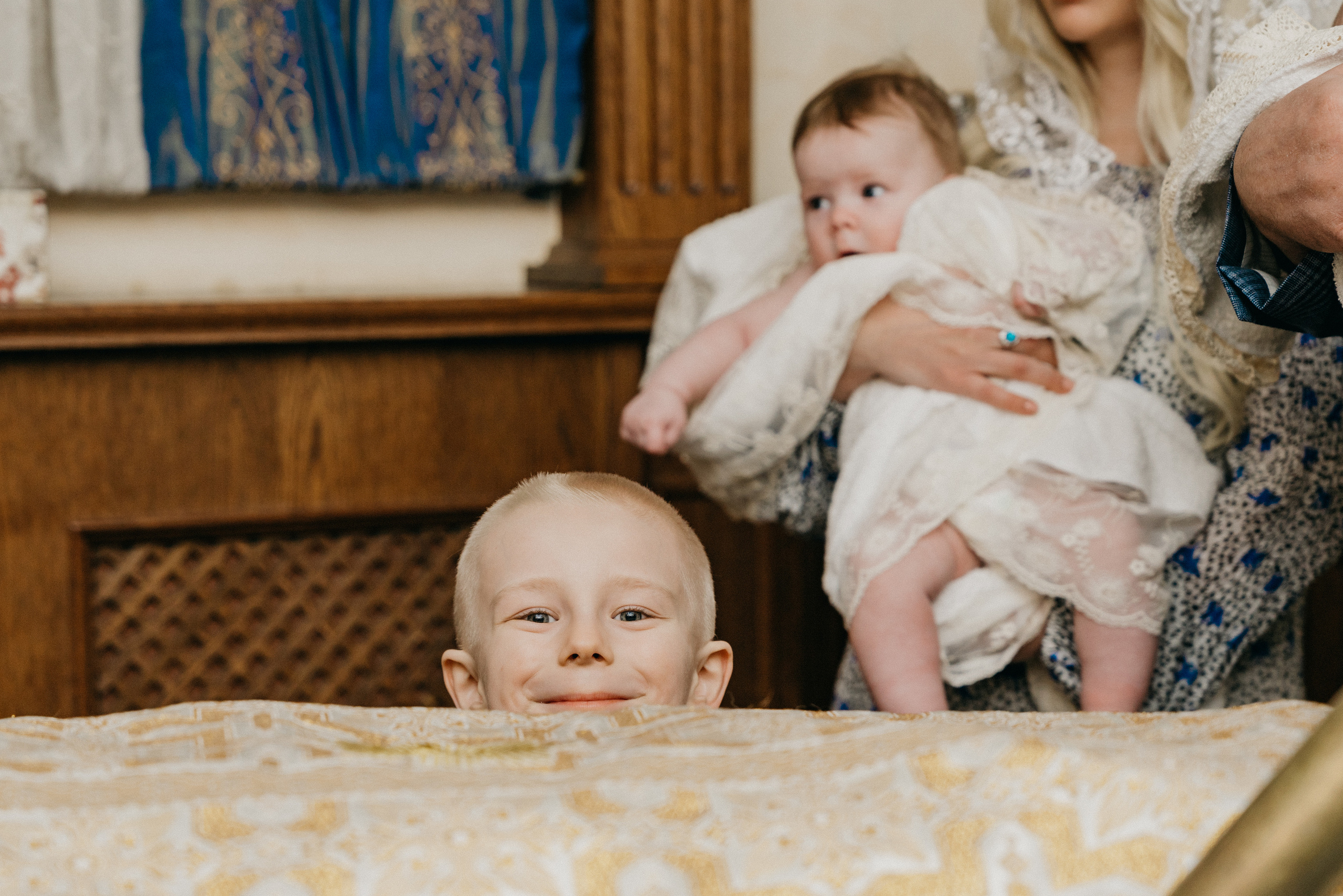 Крещение Марка и Майи. Фотограф Никита Комаров