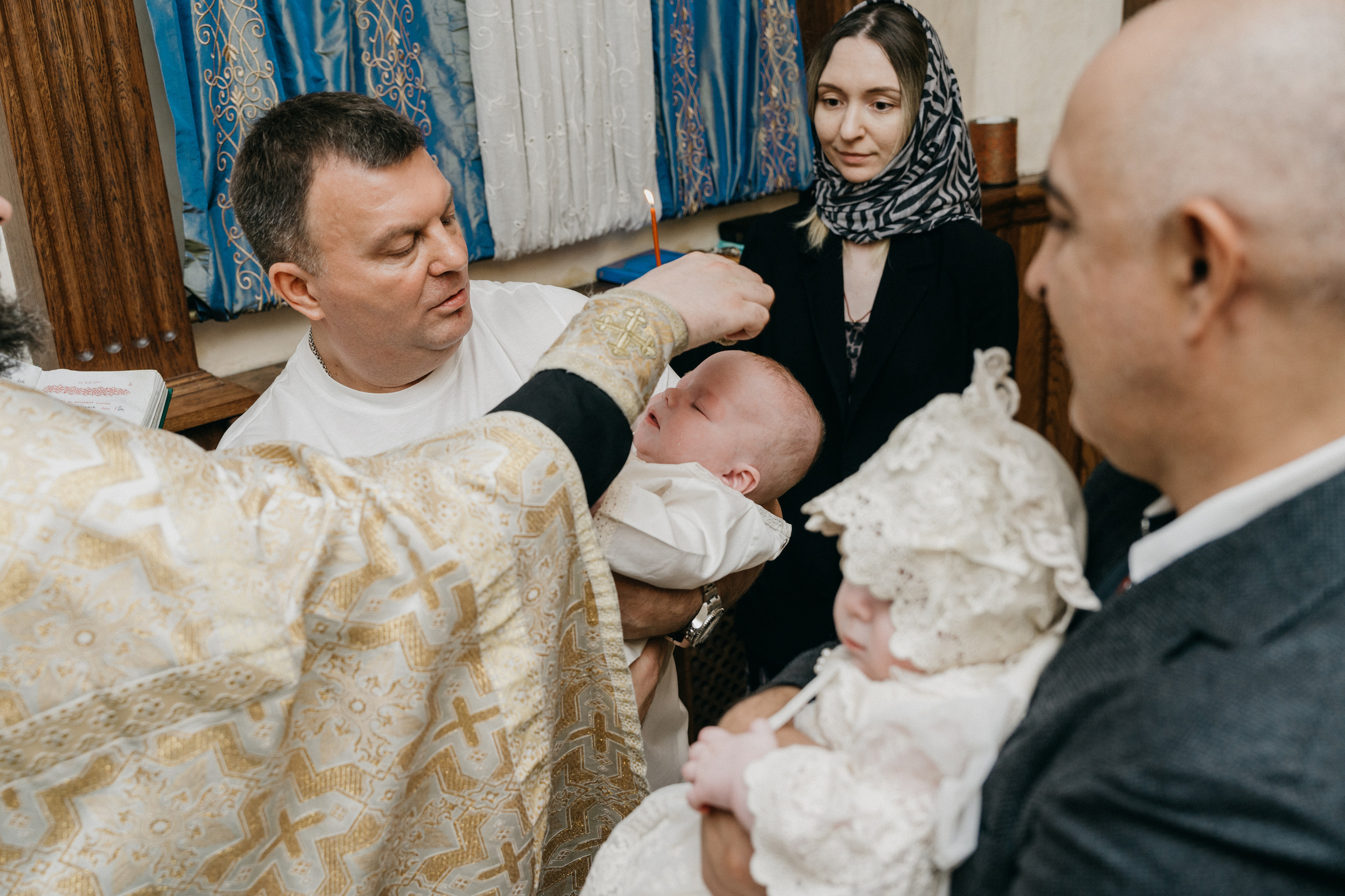 Крещение Марка и Майи. Фотограф Никита Комаров