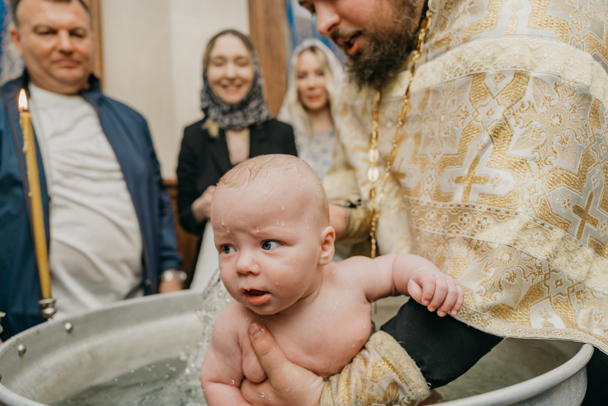 Крещение Марка и Майи. Фотограф Никита Комаров