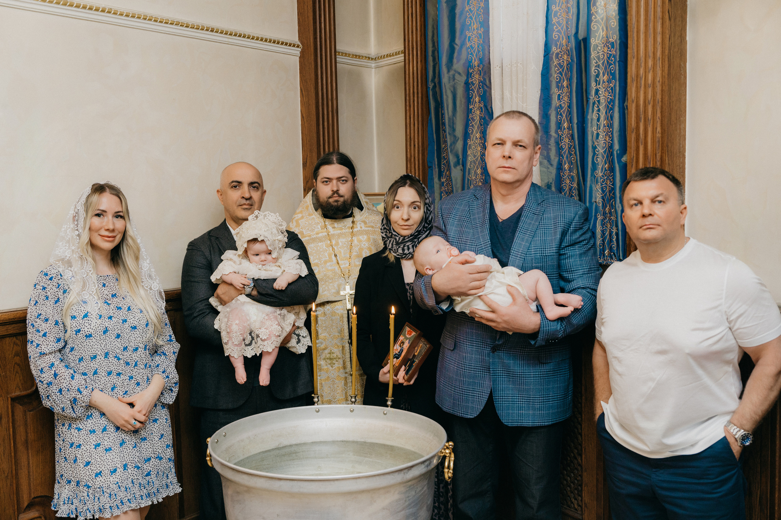 Крещение Марка и Майи. Фотограф Никита Комаров