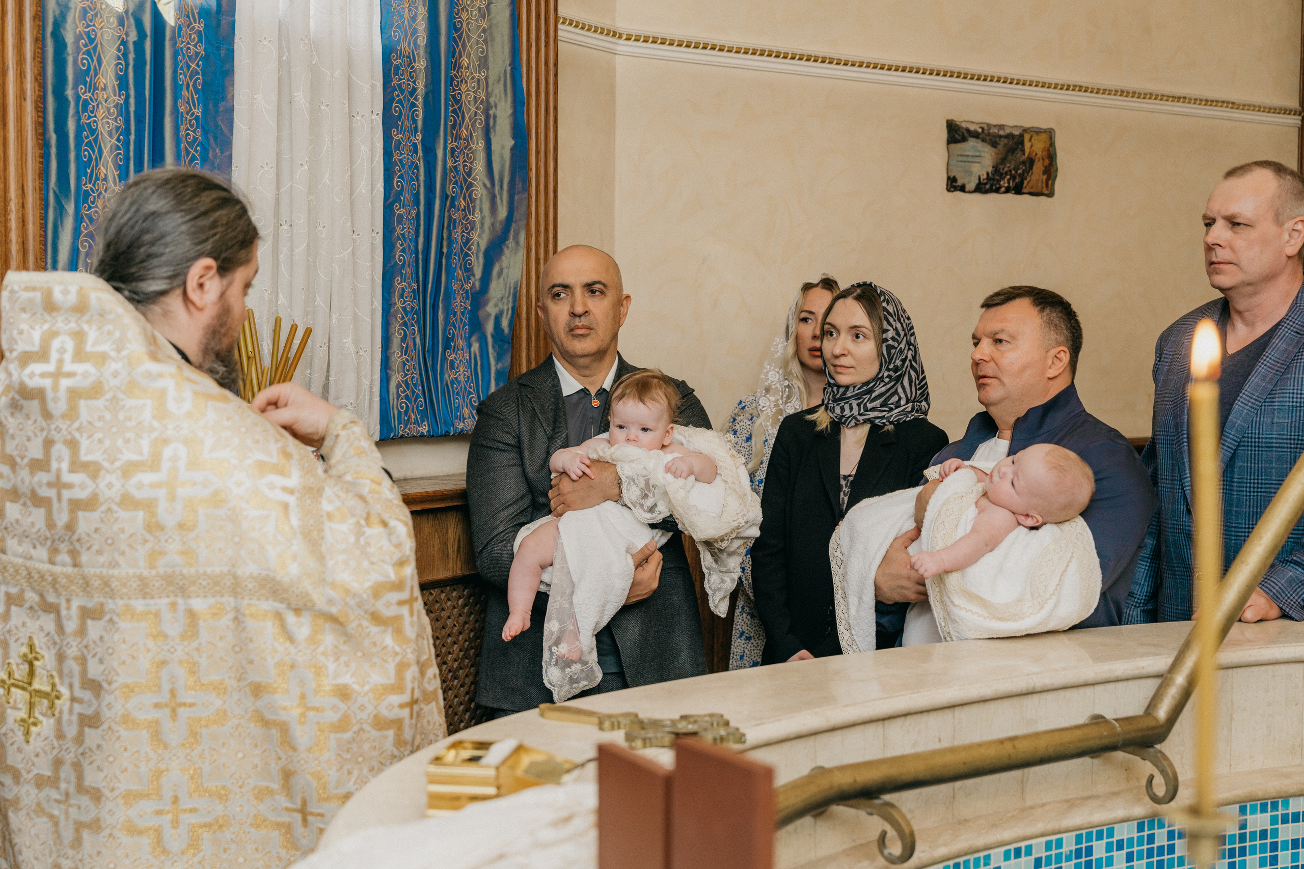 Крещение Марка и Майи. Фотограф Никита Комаров