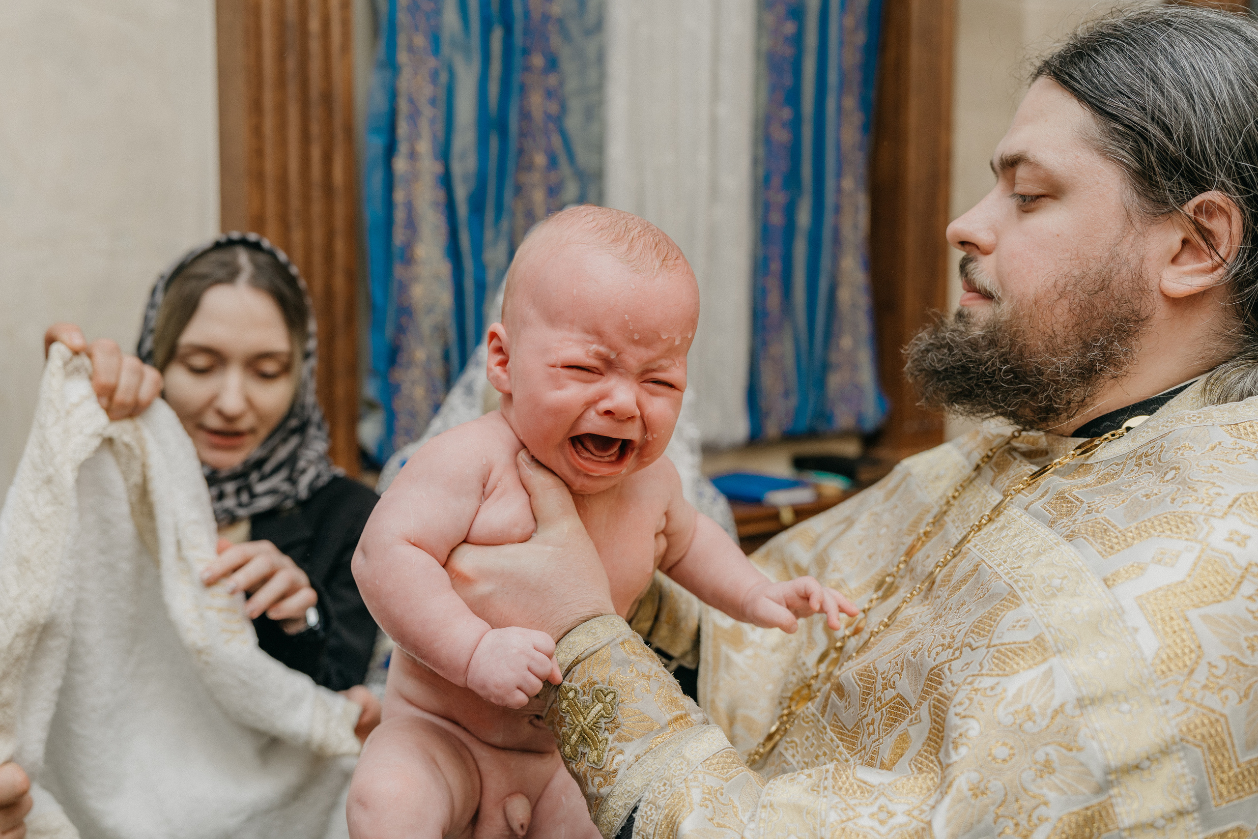 Крещение Марка и Майи. Фотограф Никита Комаров