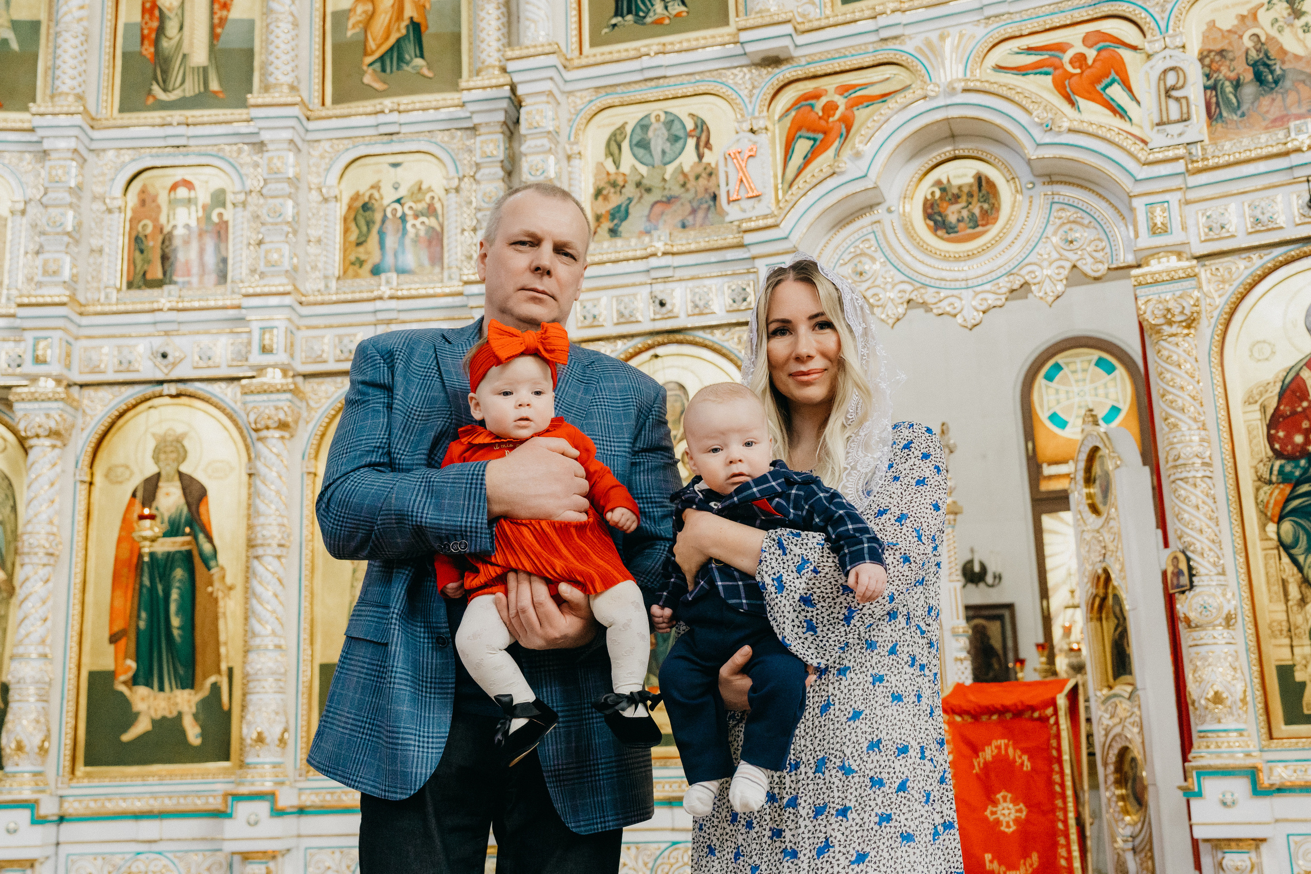 Крещение Марка и Майи. Фотограф Никита Комаров