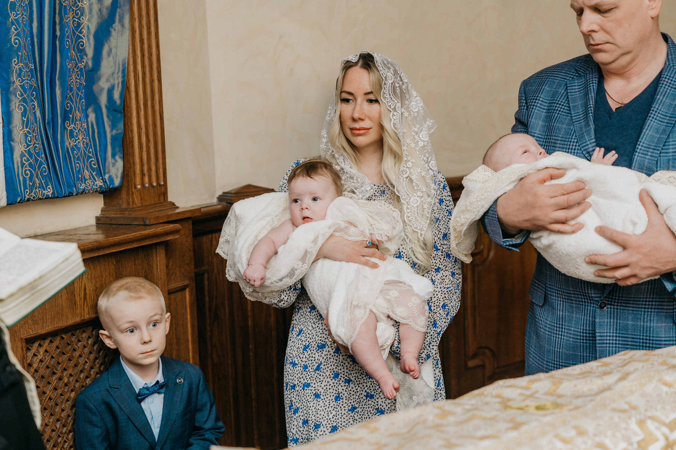 Крещение Марка и Майи. Фотограф Никита Комаров