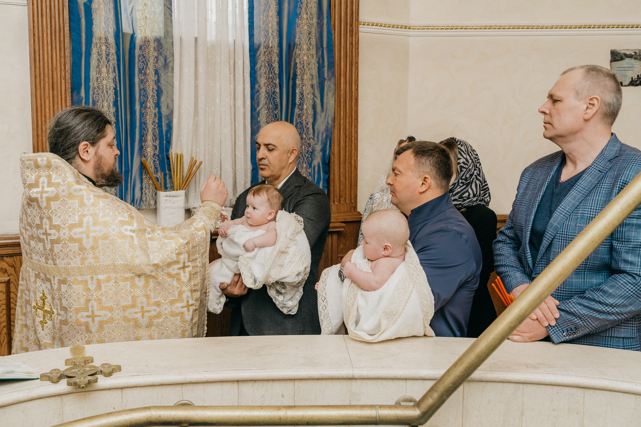 Крещение Марка и Майи. Фотограф Никита Комаров