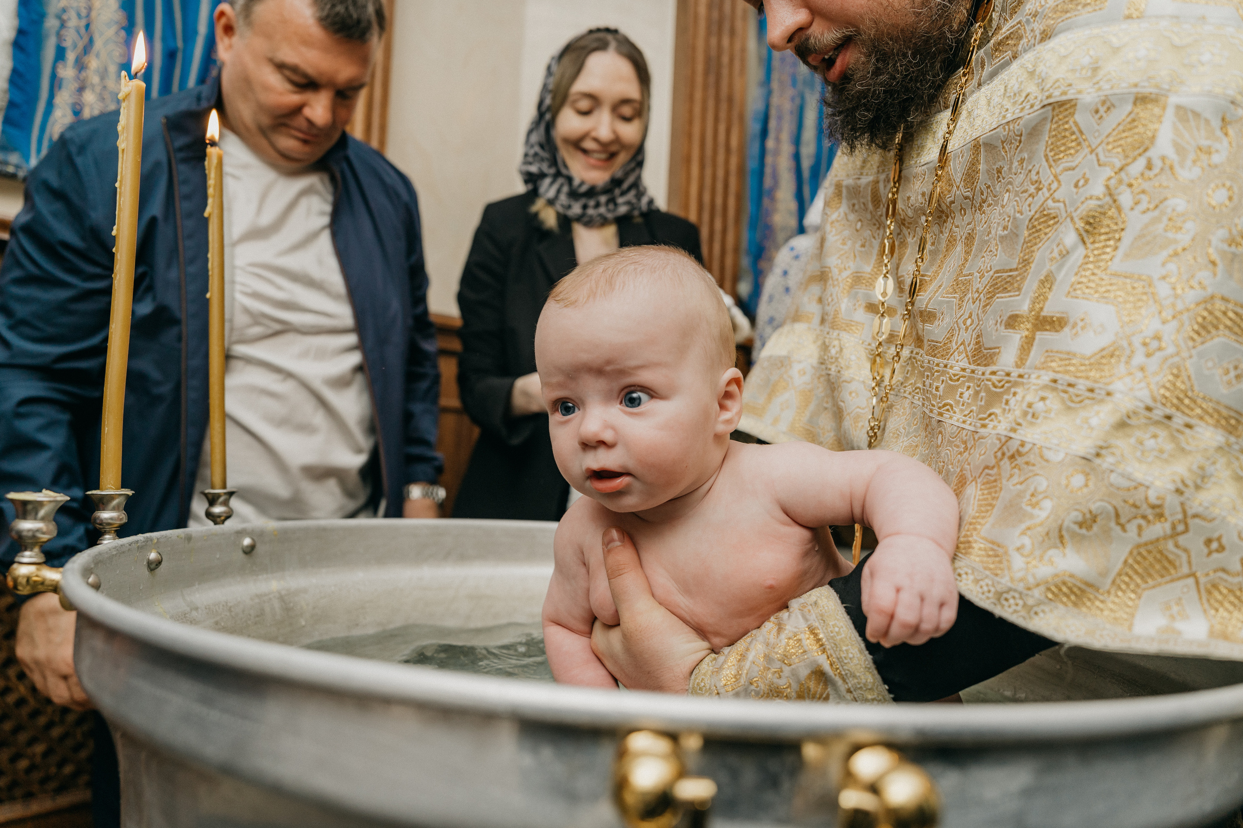 Крещение Марка и Майи. Фотограф Никита Комаров