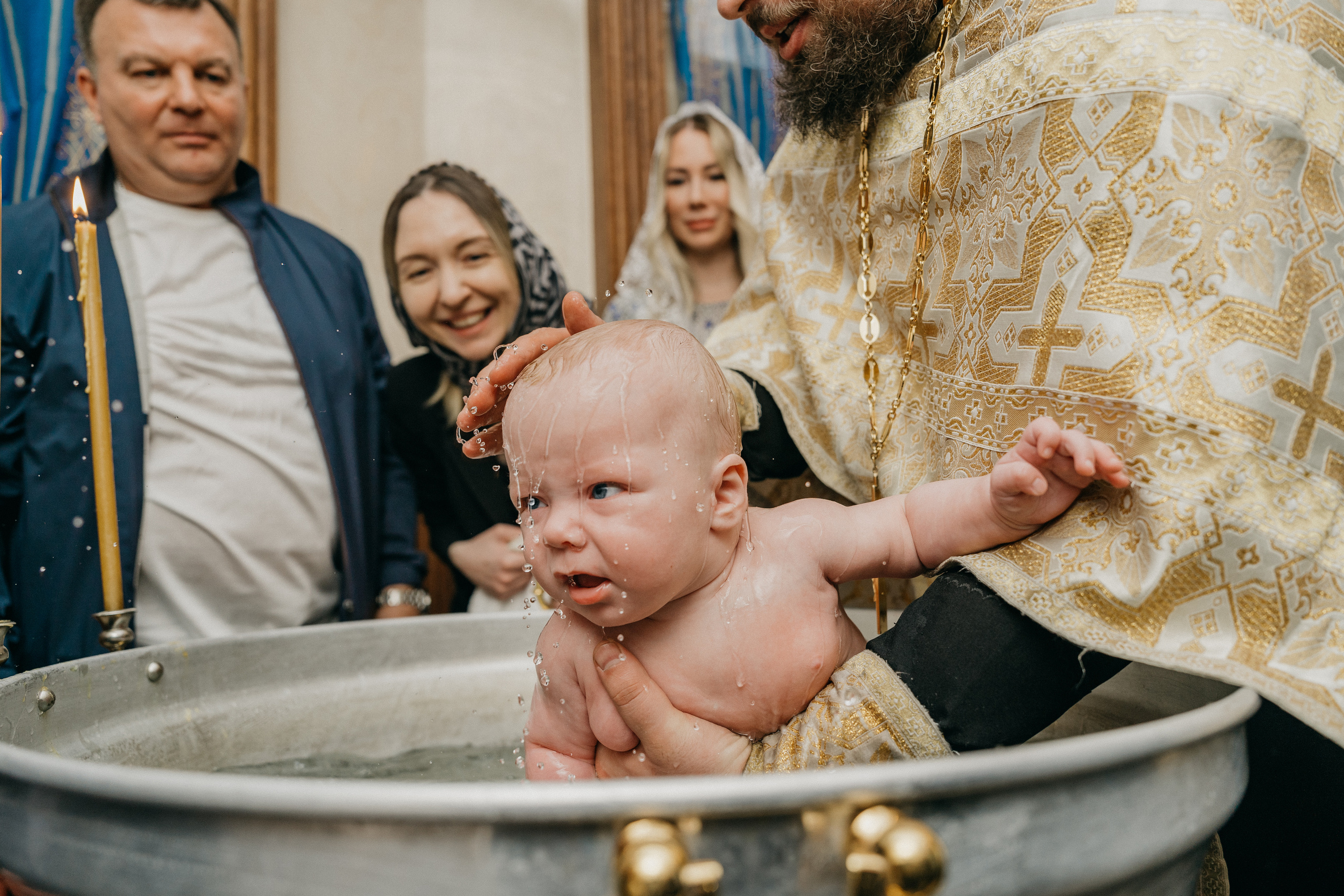 Крещение Марка и Майи. Фотограф Никита Комаров