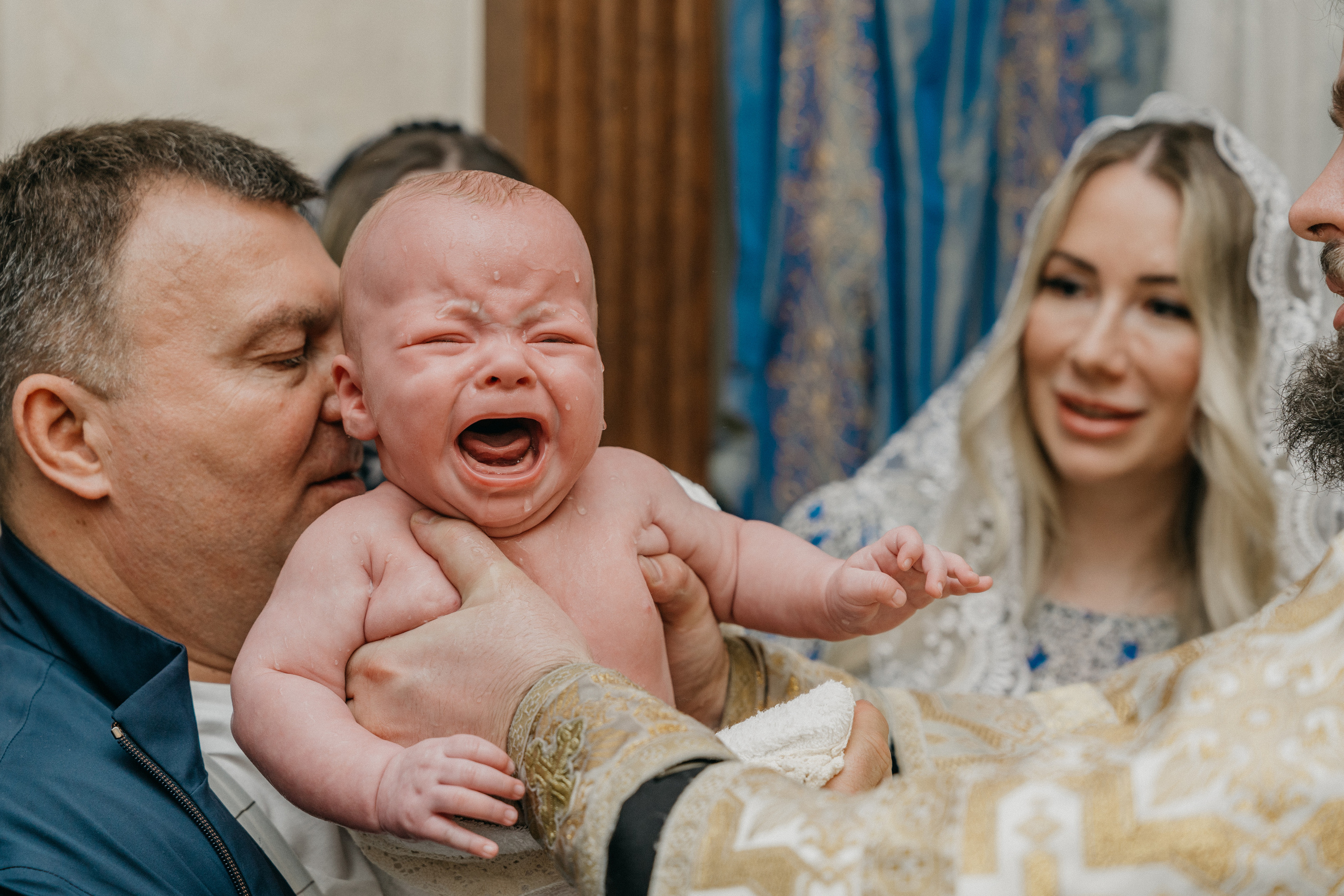 Крещение Марка и Майи. Фотограф Никита Комаров