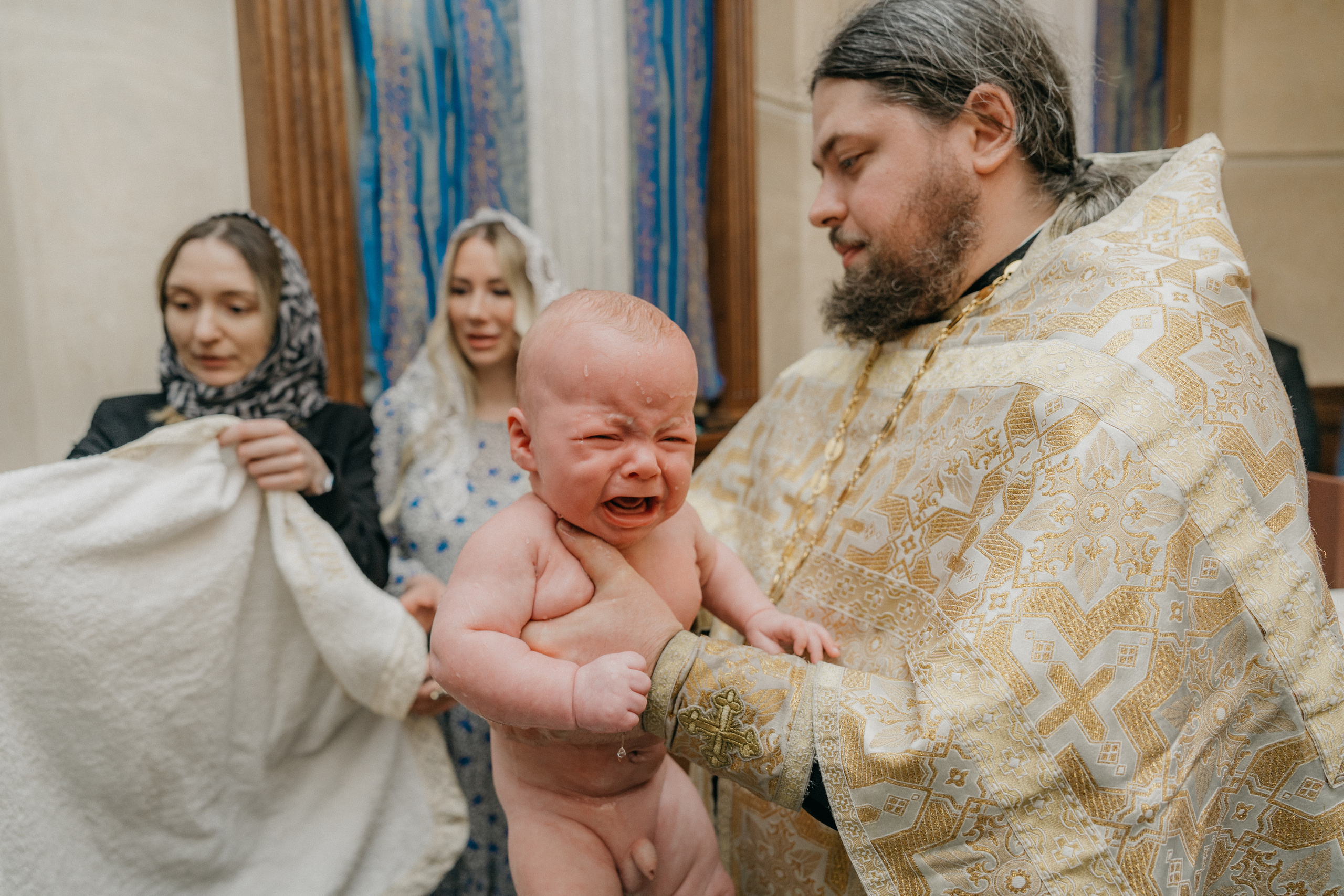 Крещение Марка и Майи. Фотограф Никита Комаров