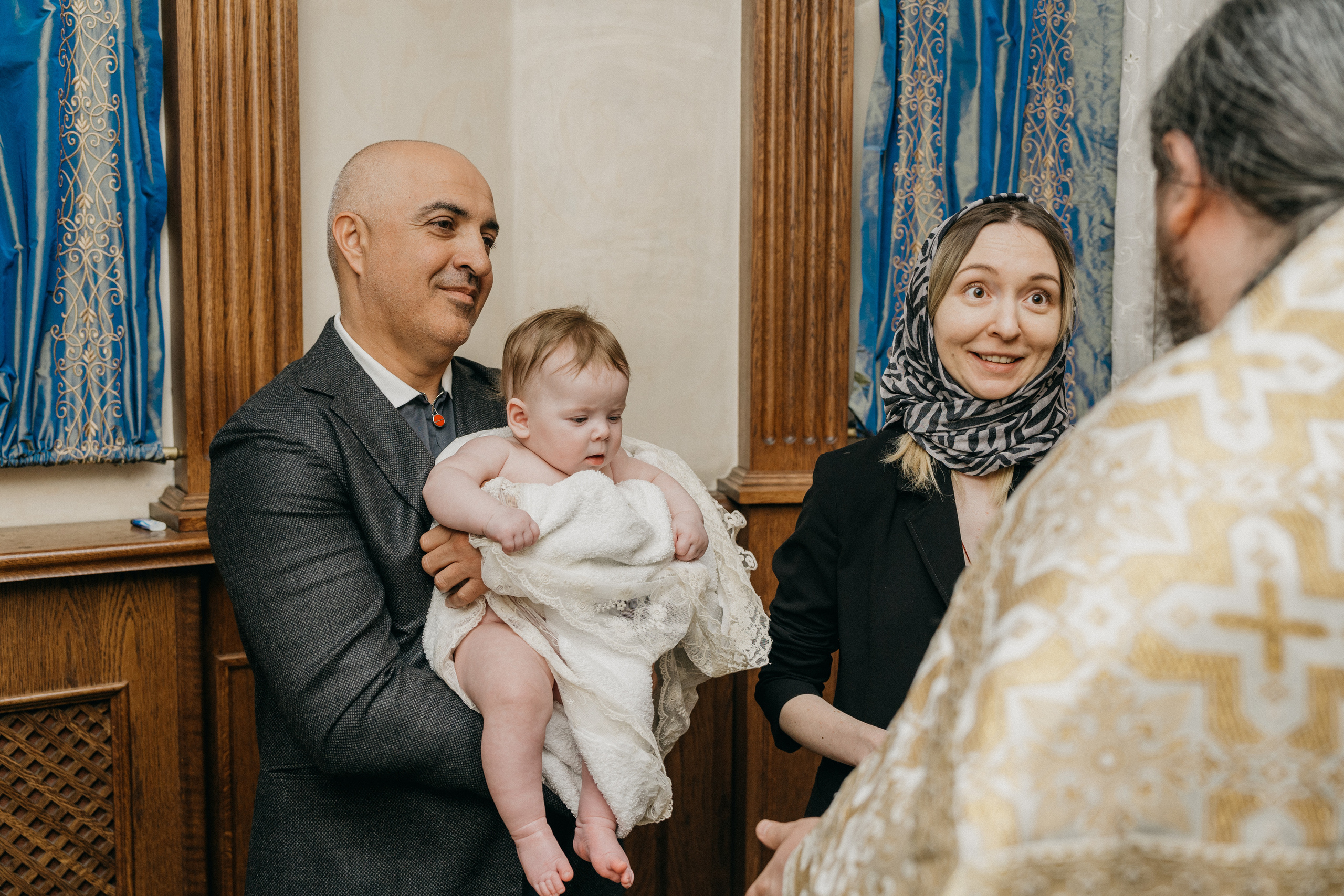Крещение Марка и Майи. Фотограф Никита Комаров