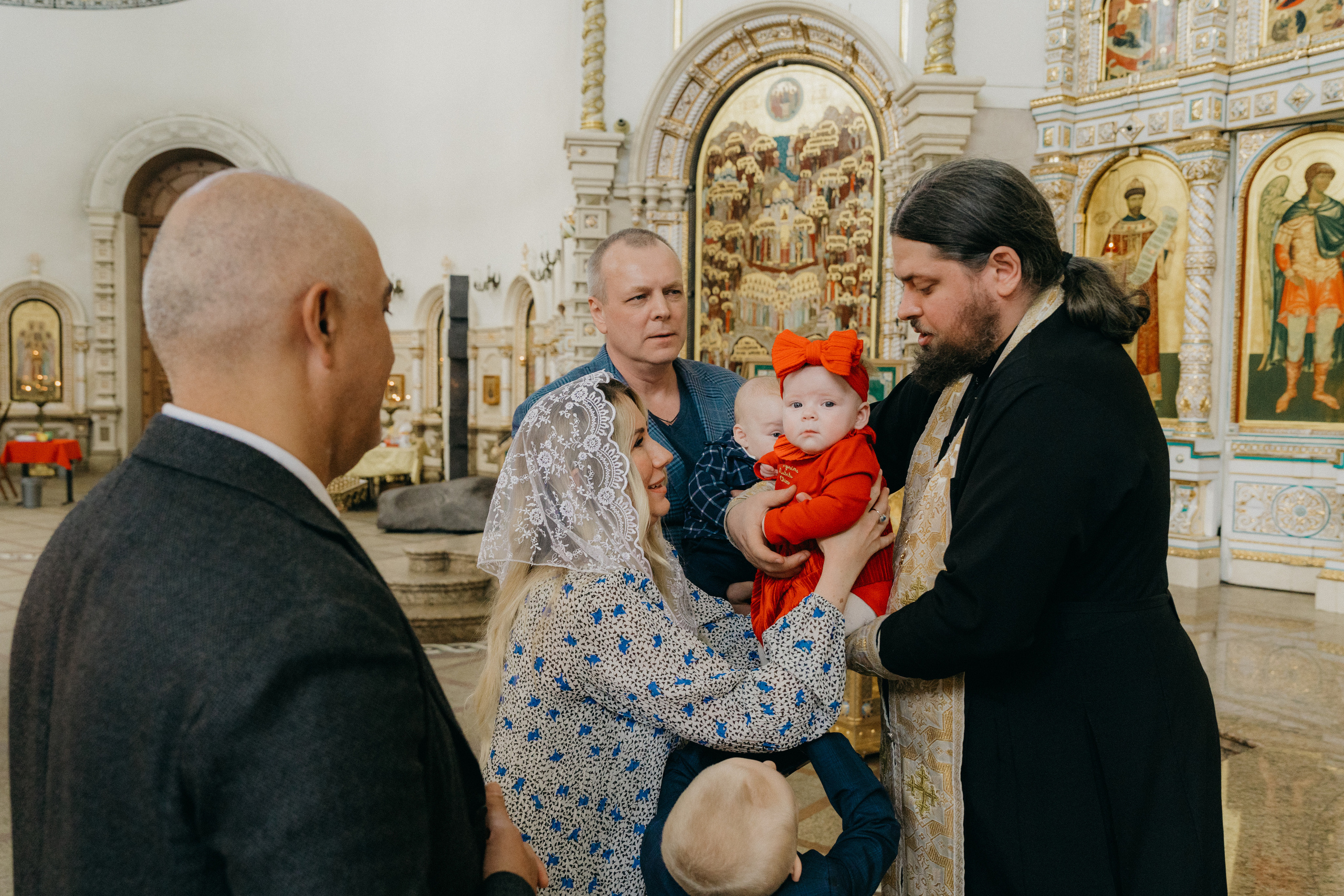 Крещение Марка и Майи. Фотограф Никита Комаров