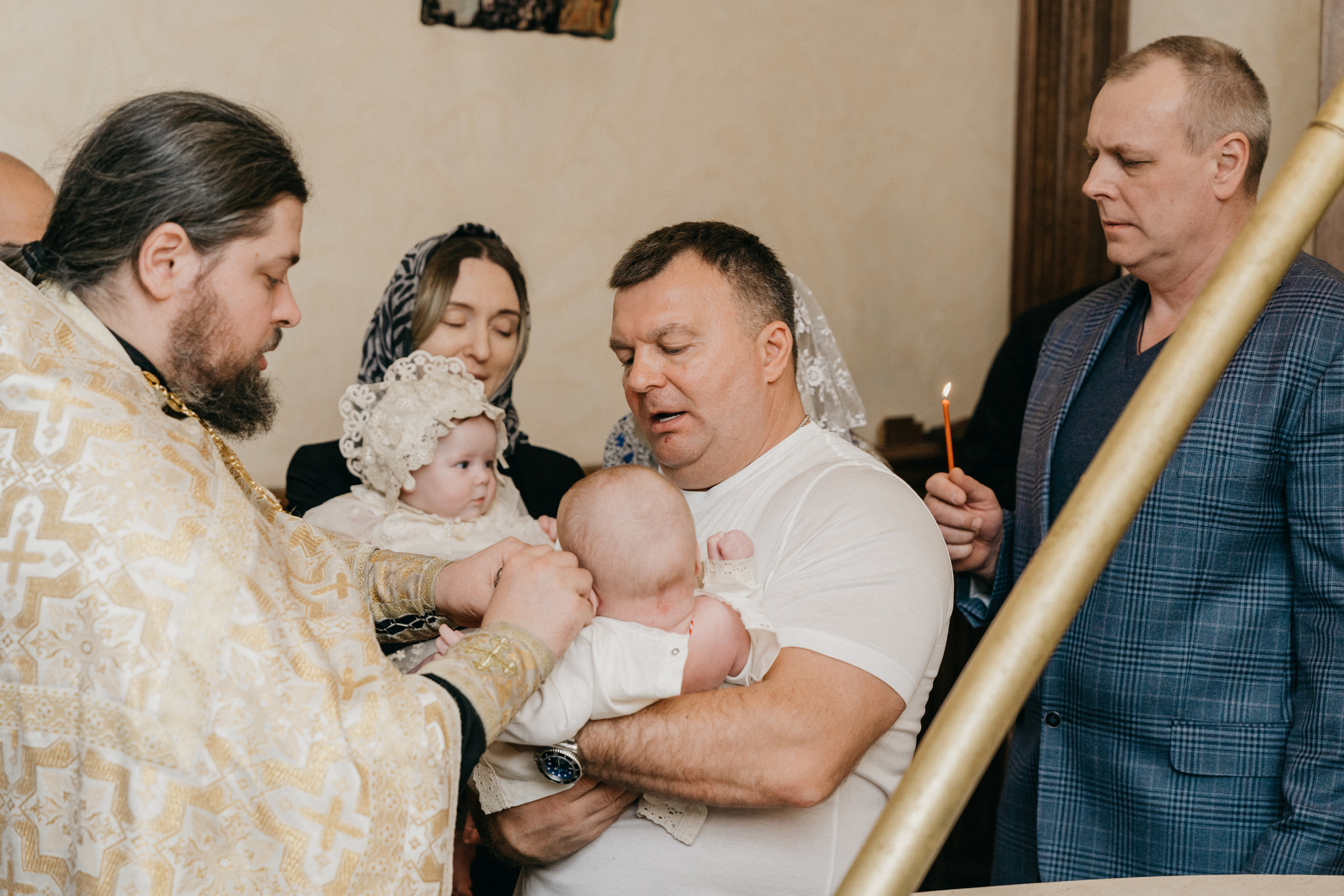 Крещение Марка и Майи. Фотограф Никита Комаров