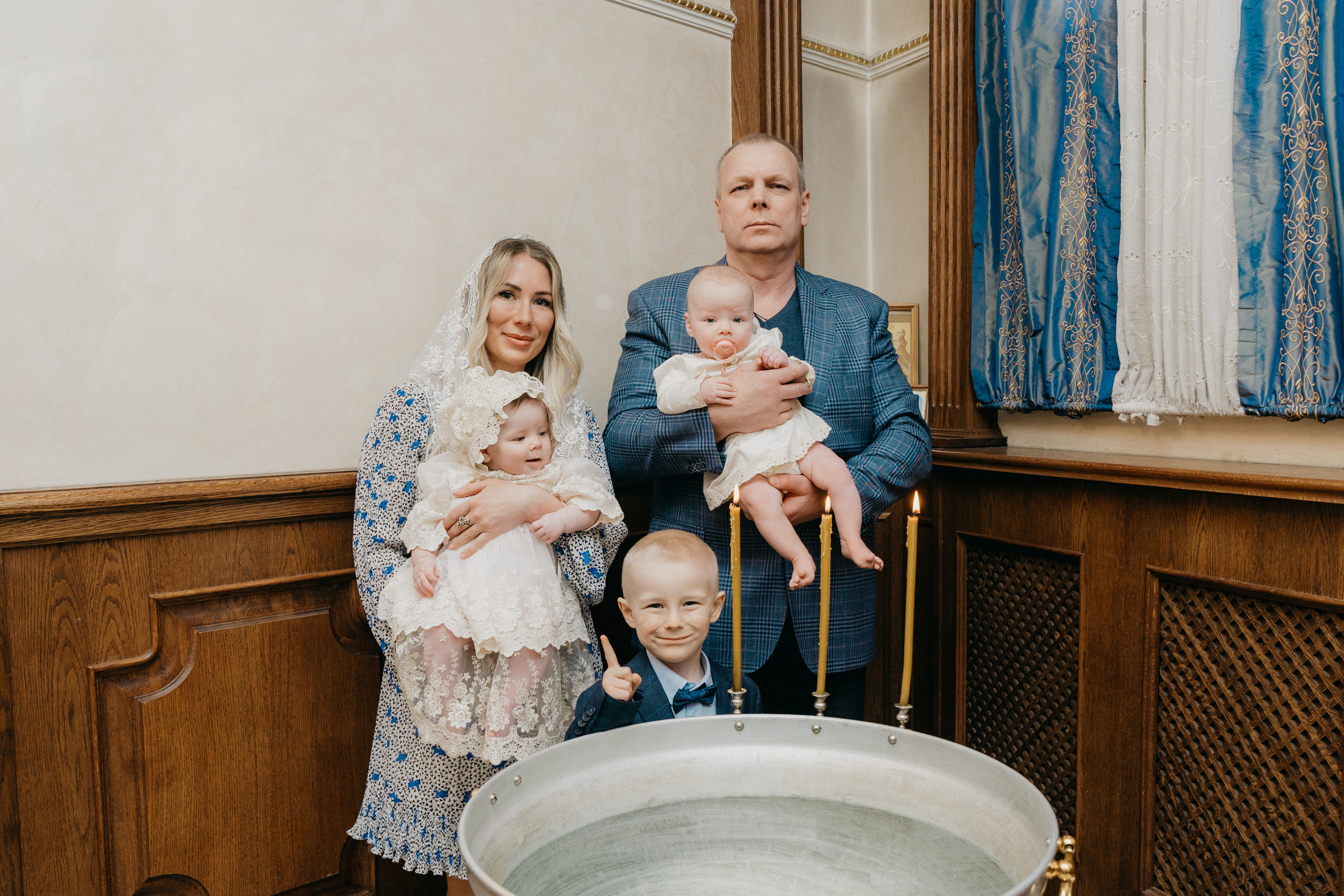 Крещение Марка и Майи. Фотограф Никита Комаров