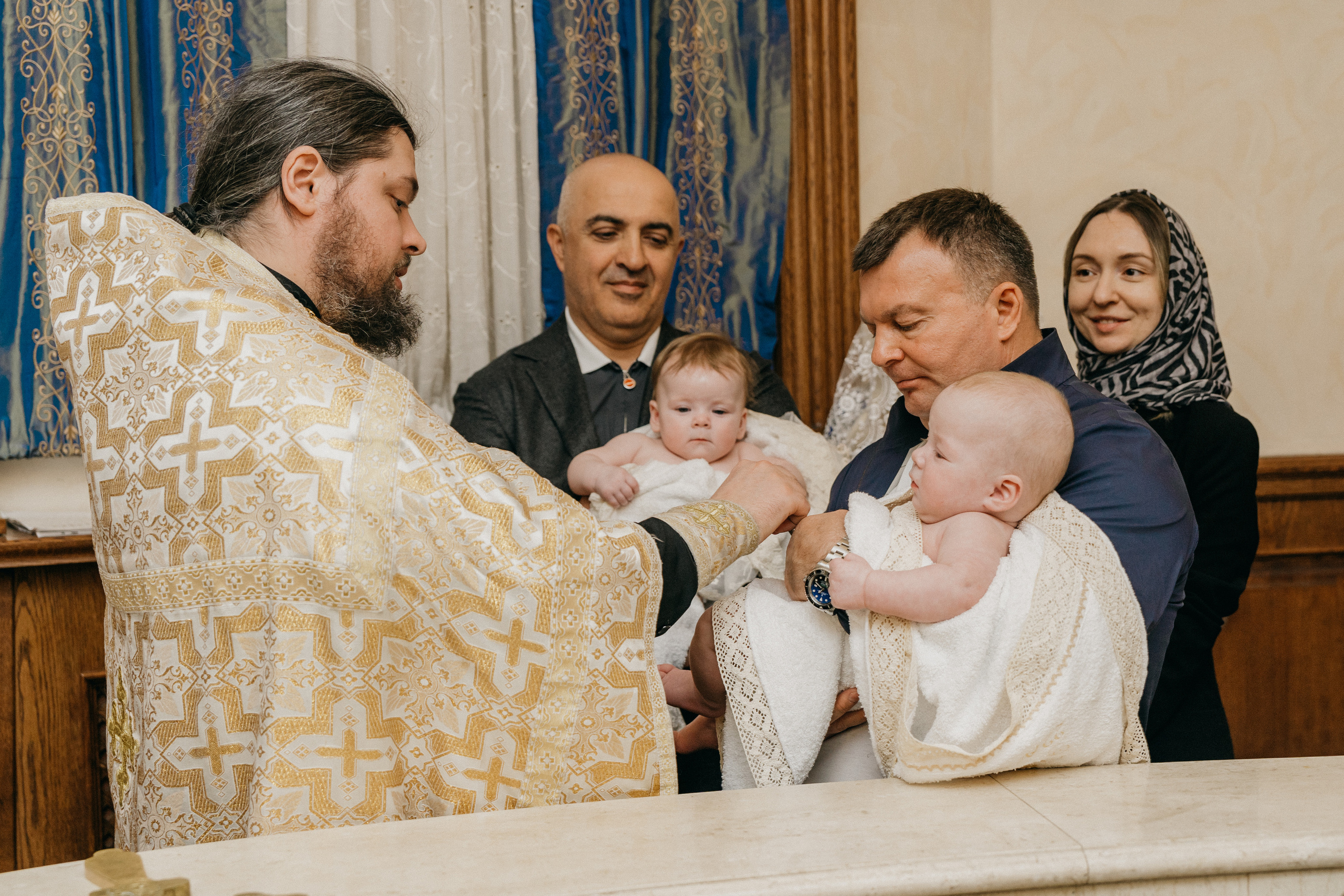 Крещение Марка и Майи. Фотограф Никита Комаров