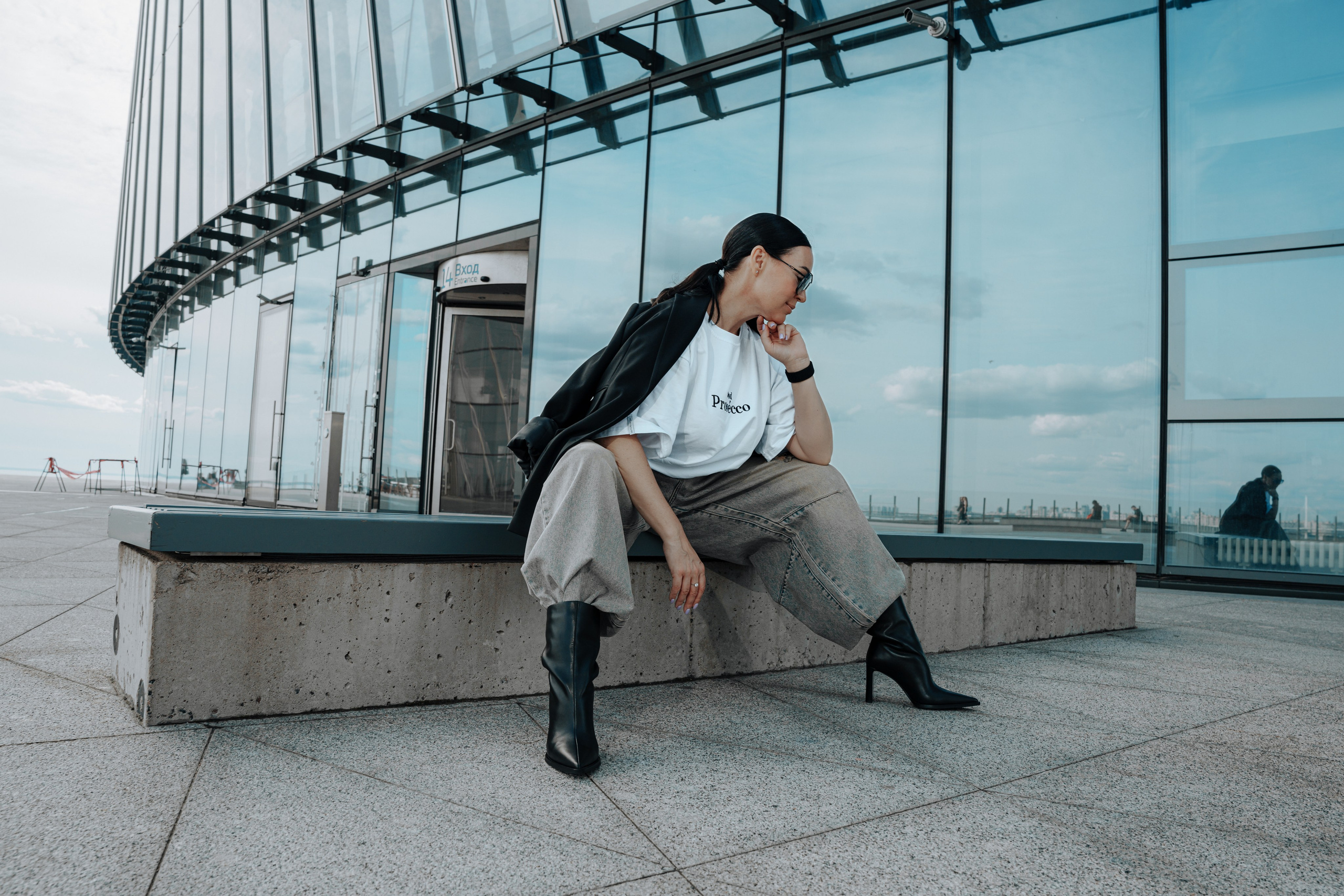 Елена. Лахта центр. Портретный фотограф в Санкт-Петербурге Дмитриева Наталия