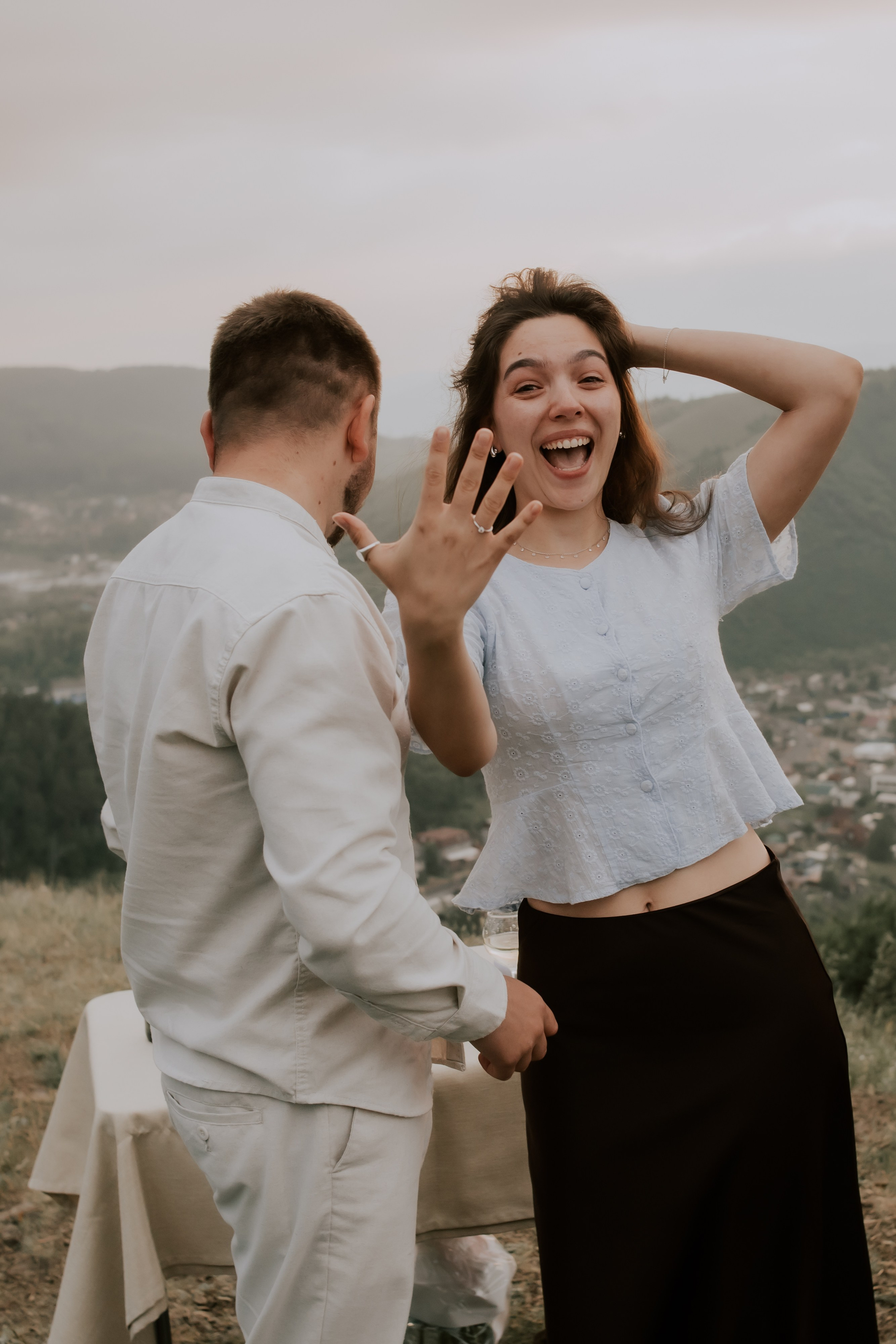 Максим и Юлия. Предложение. Фотограф Регина Крикунова г. Красноярск