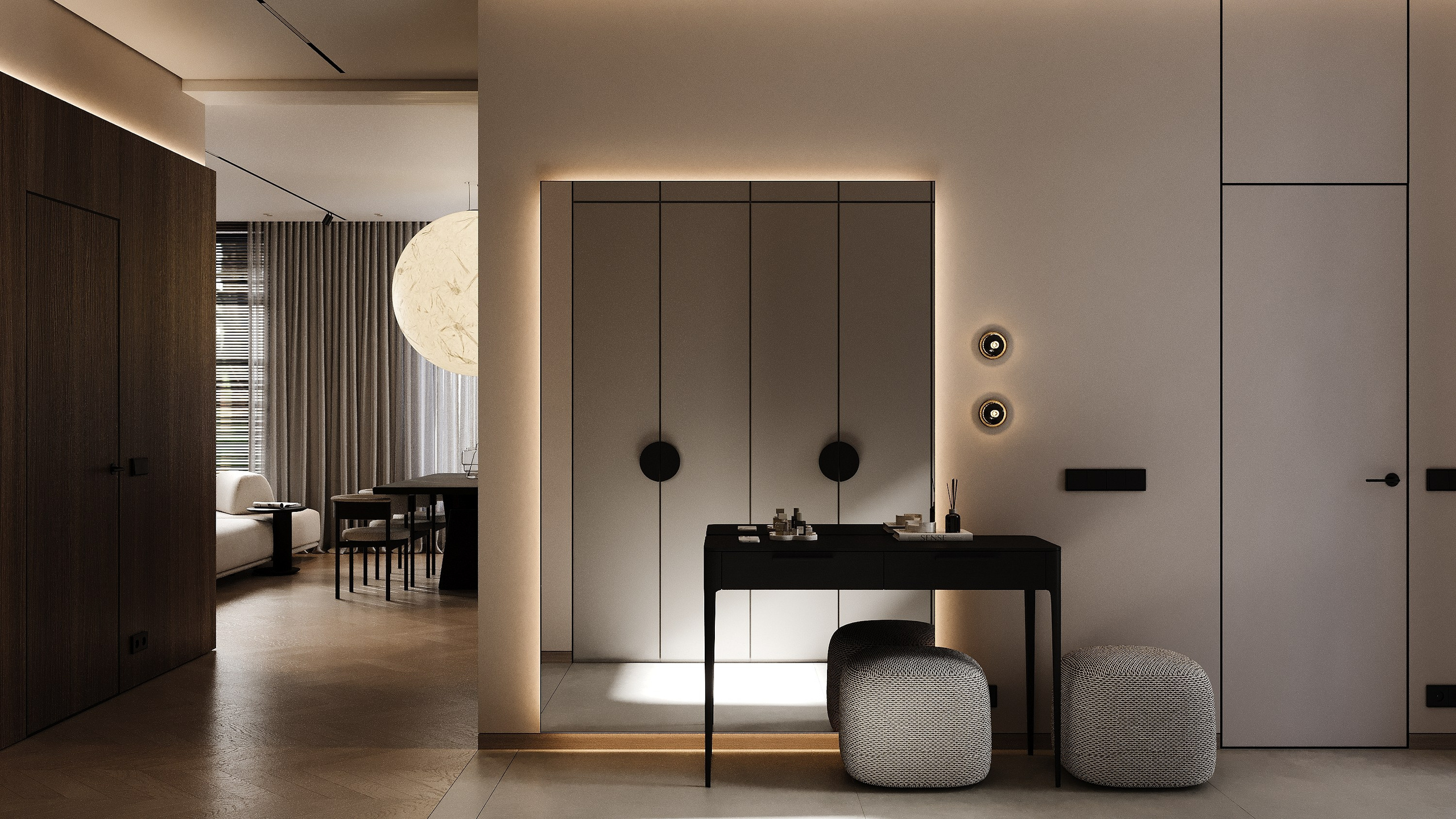 Частный дом 160 м². Визуализации интерьера