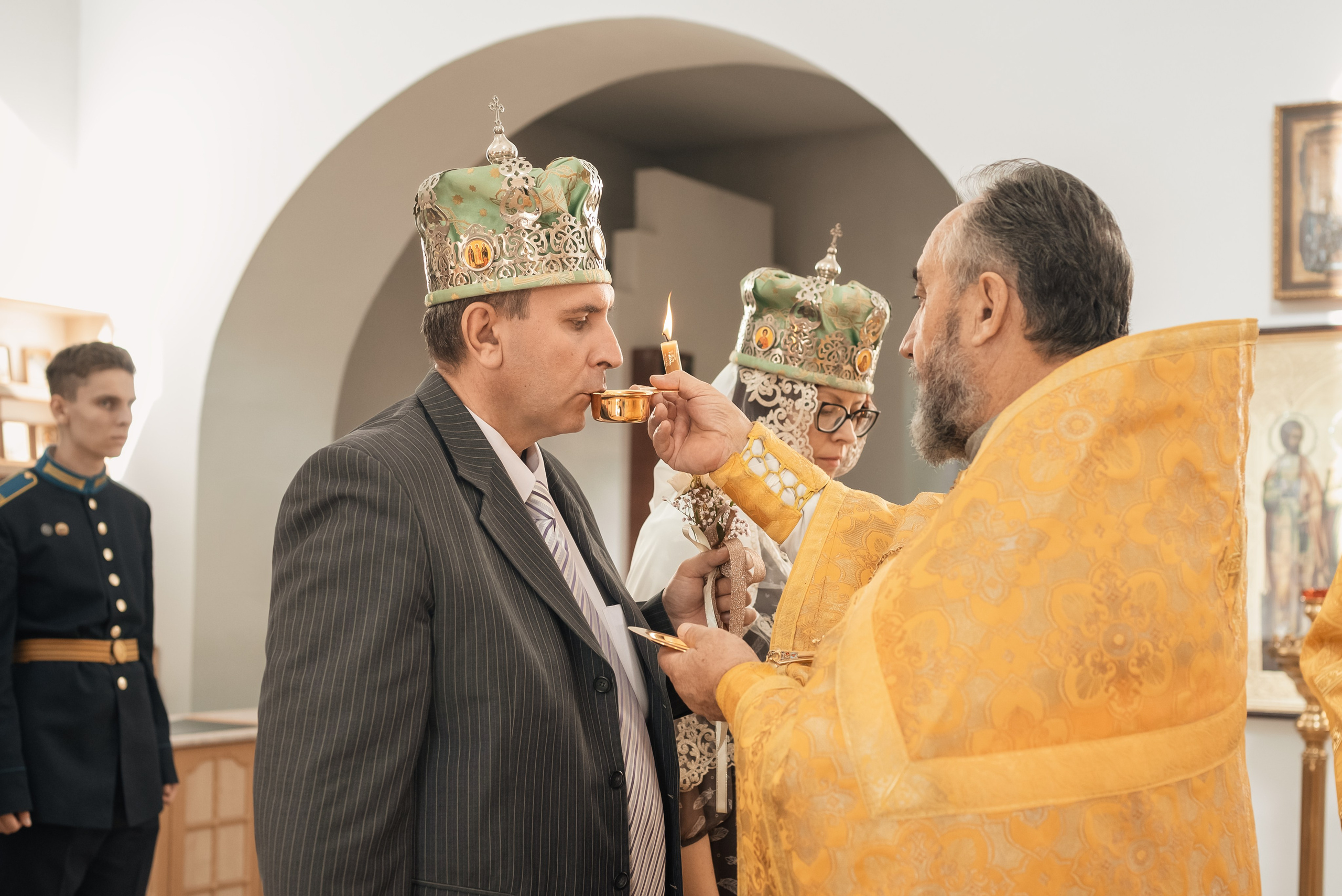 Венчание. С. Нежинка. Церковный фотограф на Таинство Крещения и Венчания в Оренбурге и Оренбургской области Екатерина Белкина