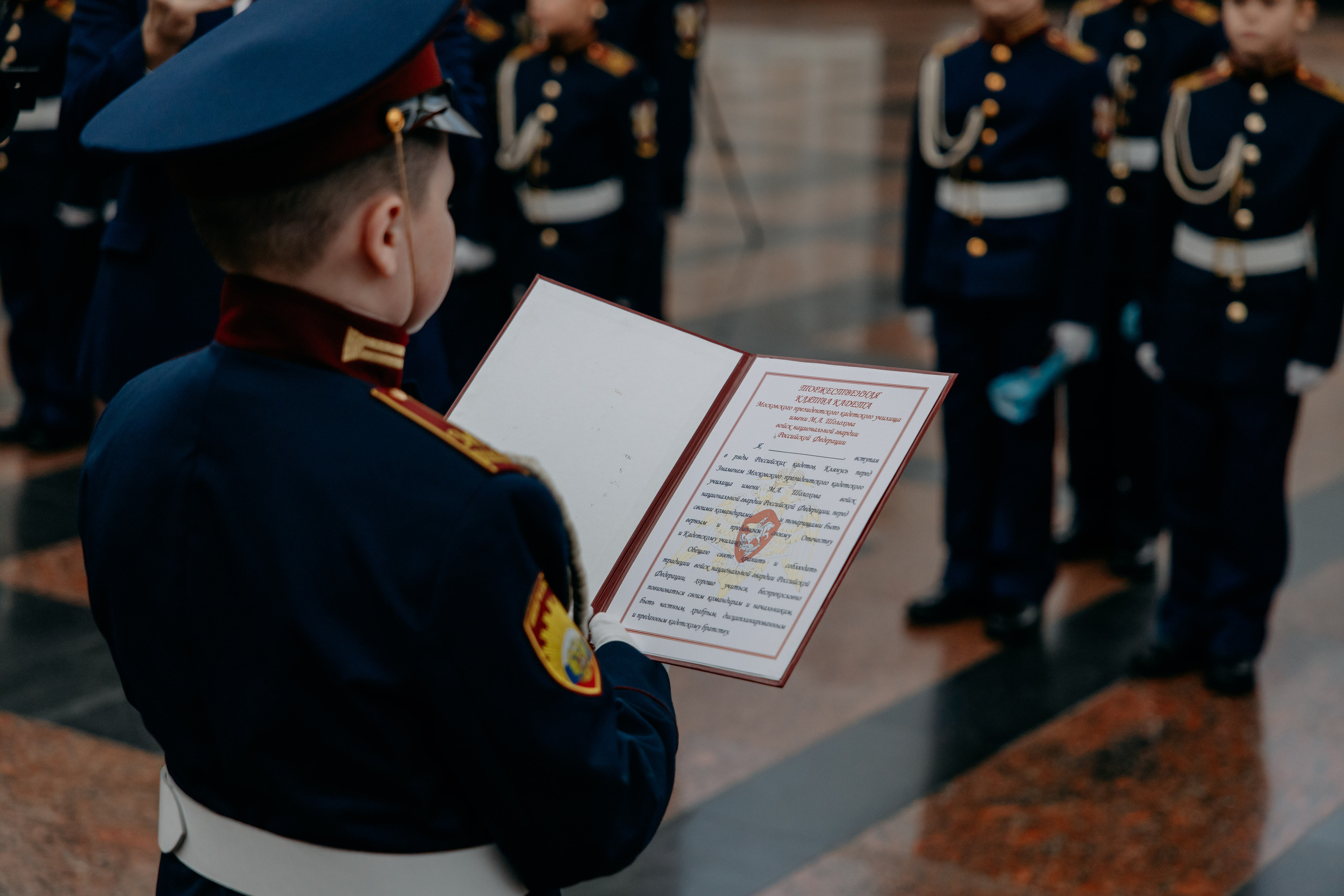 Торжественная клятва кадетов президентского училища. Фото и видео съемка. Андрей Ионов
