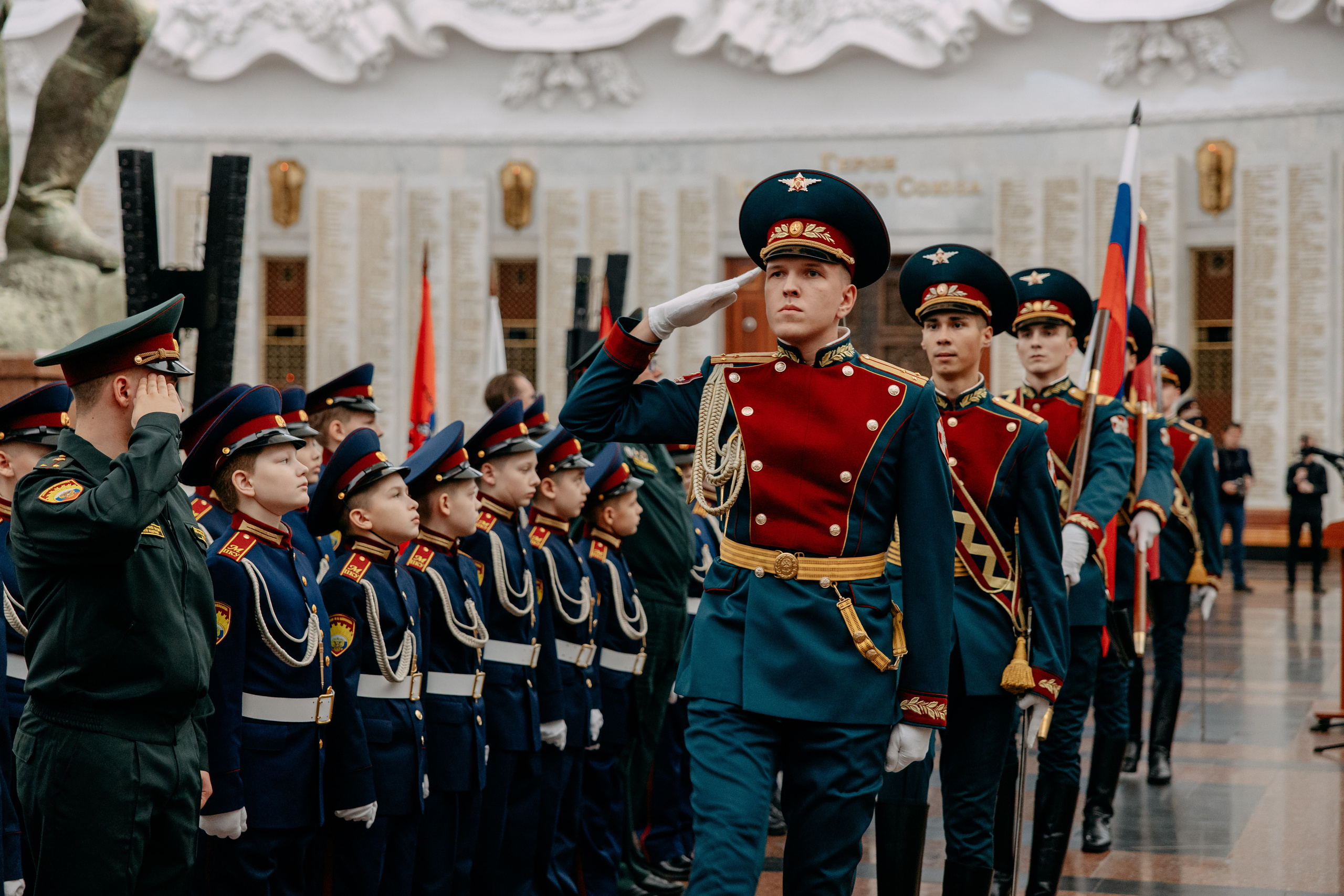 Торжественная клятва кадетов президентского училища.